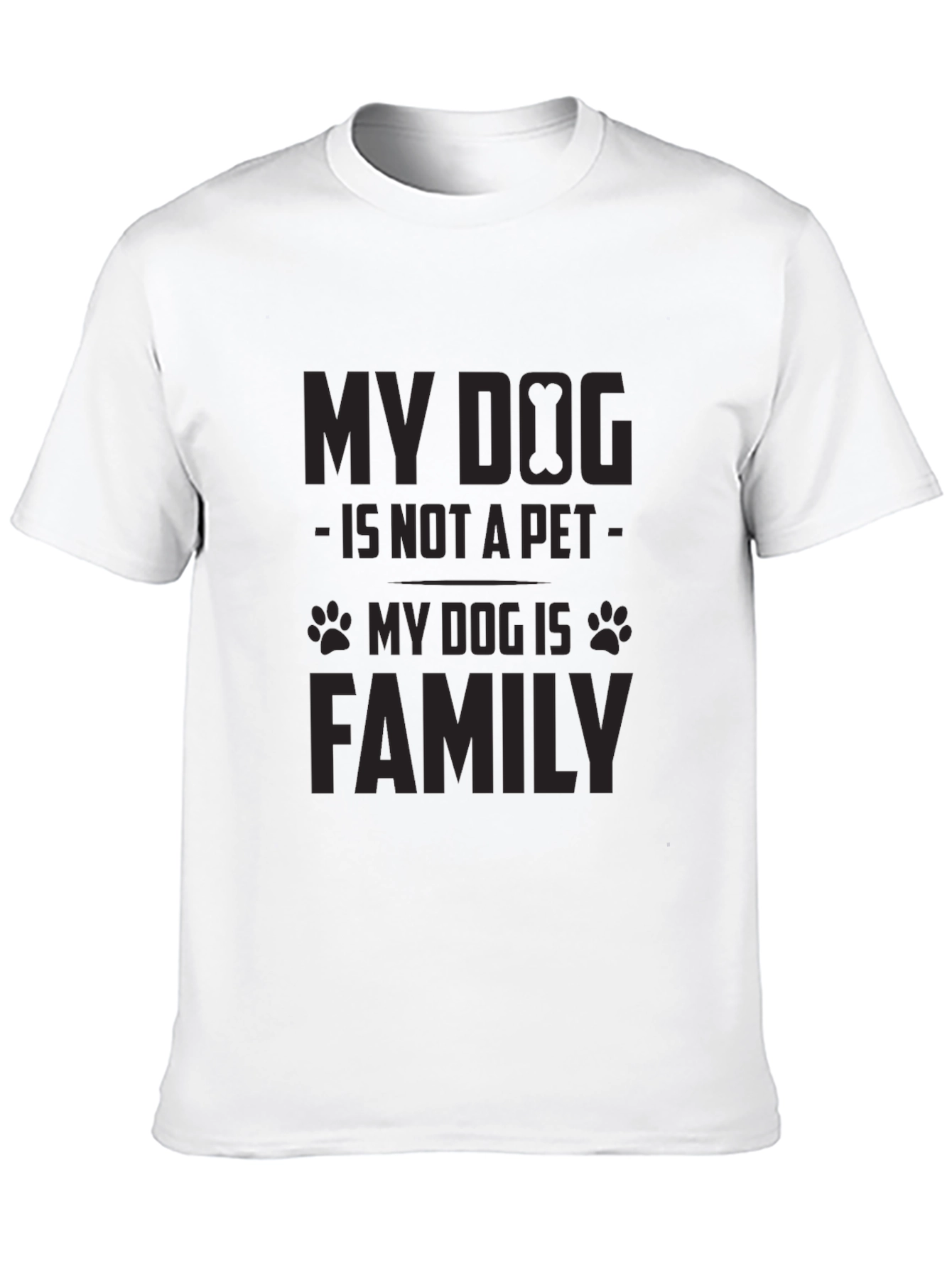 My Dog is Family Black Graphic Tee