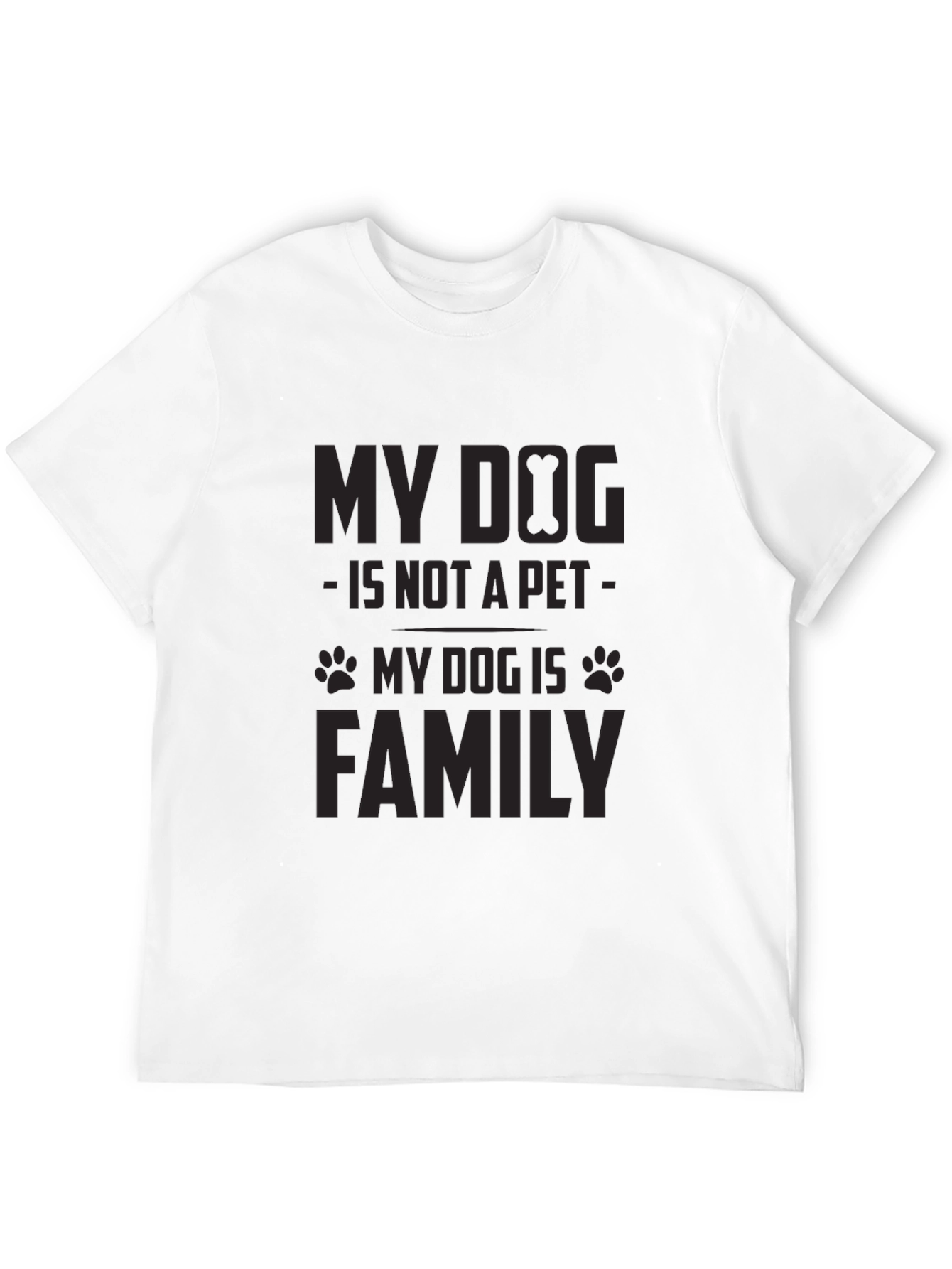My Dog is Family Black Graphic Tee