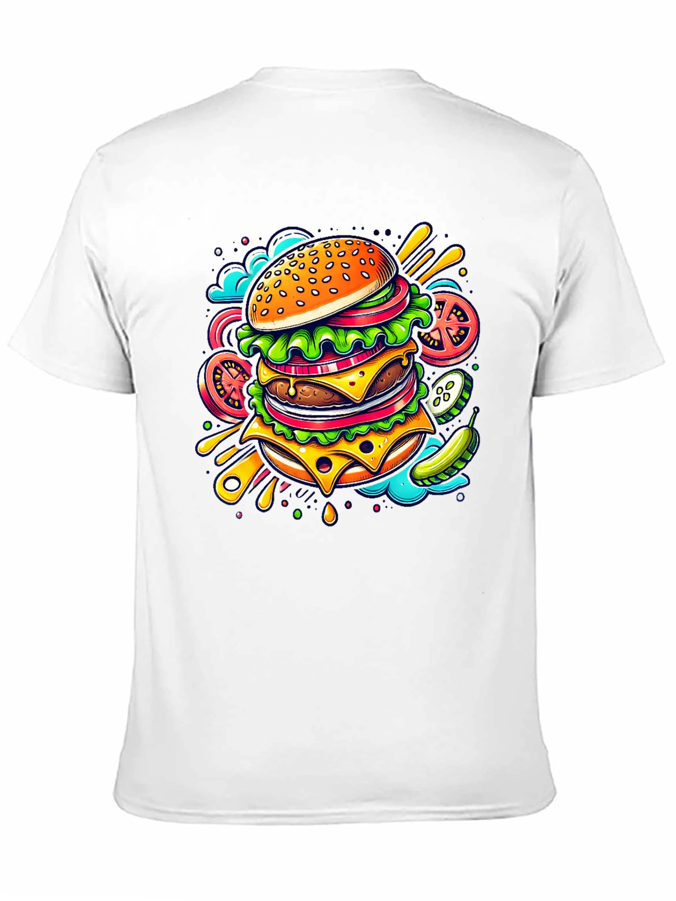 Burger Graphic Tee - Stylish Comfort