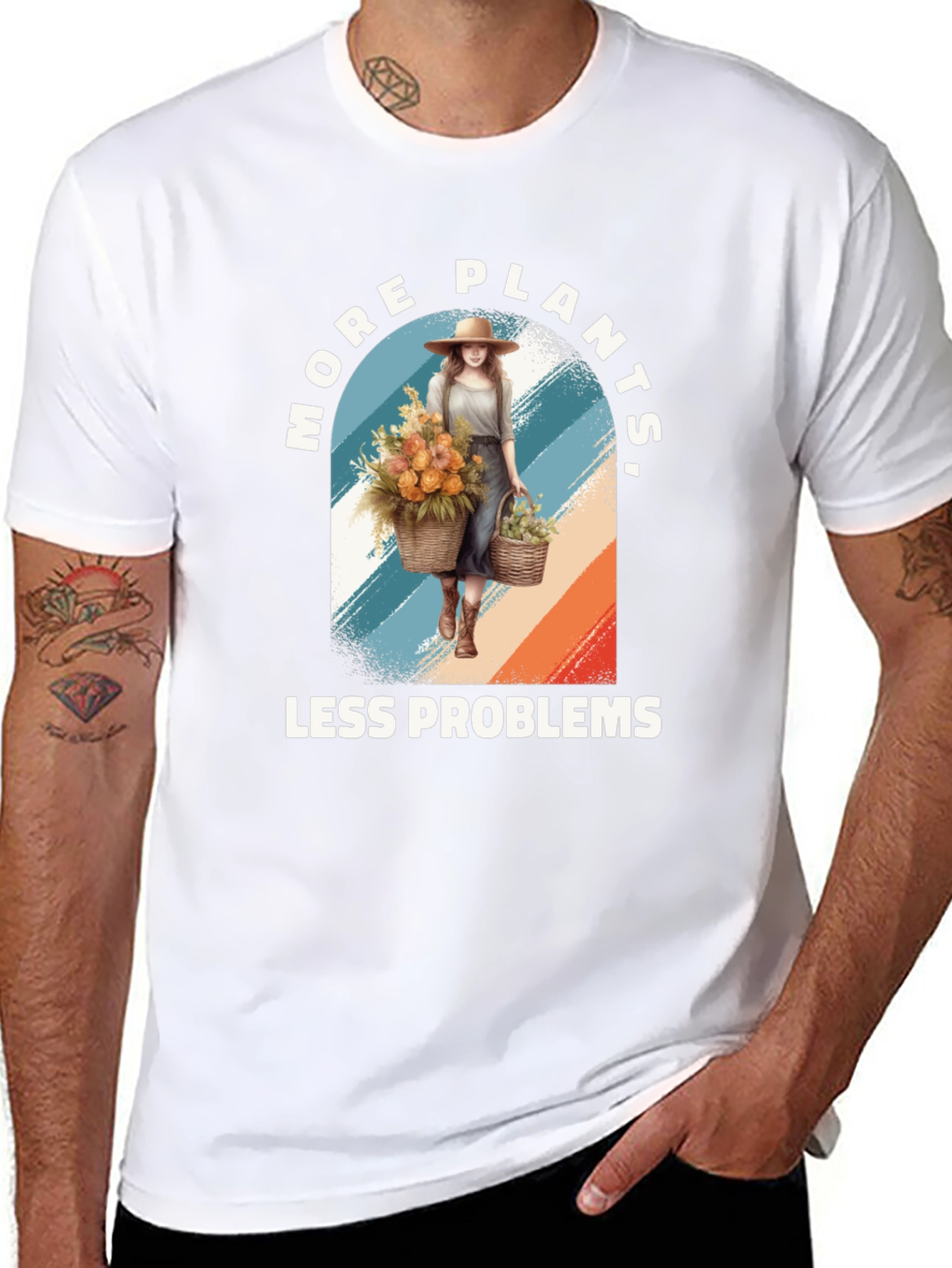 More Plants Less Problems Graphic Tee