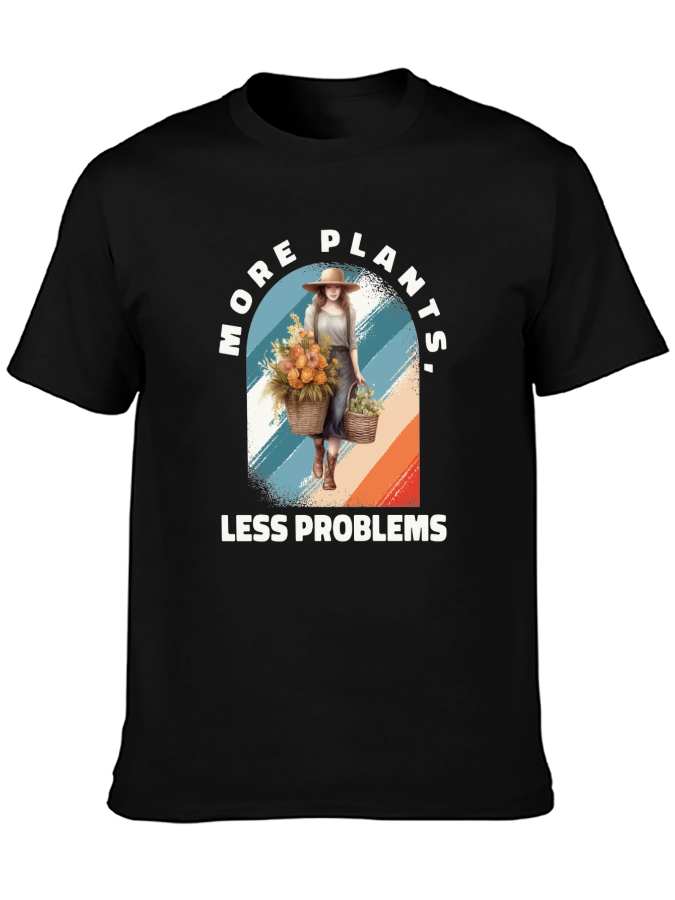 More Plants Less Problems Graphic Tee