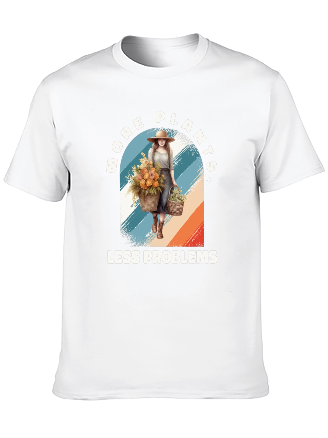 More Plants Less Problems Graphic Tee