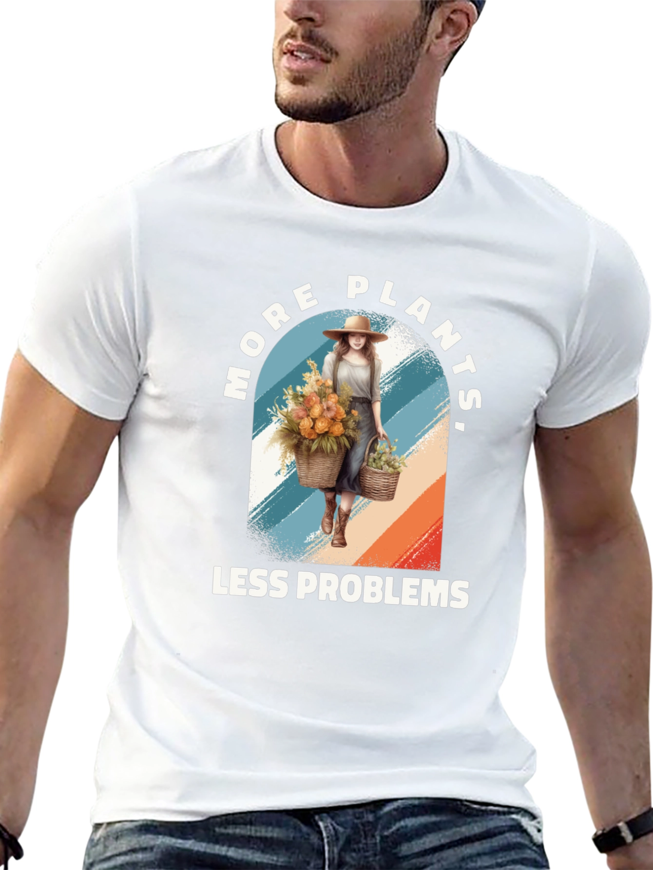 More Plants Less Problems Graphic Tee
