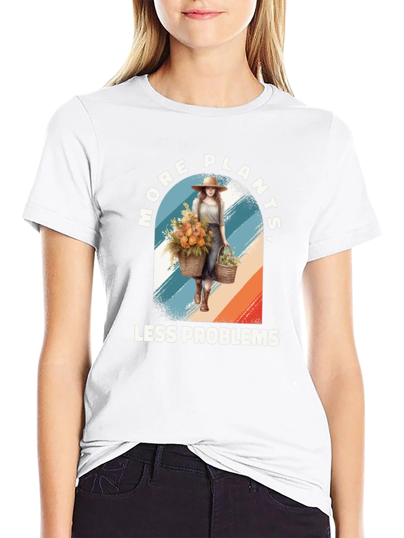 More Plants Less Problems Graphic Tee