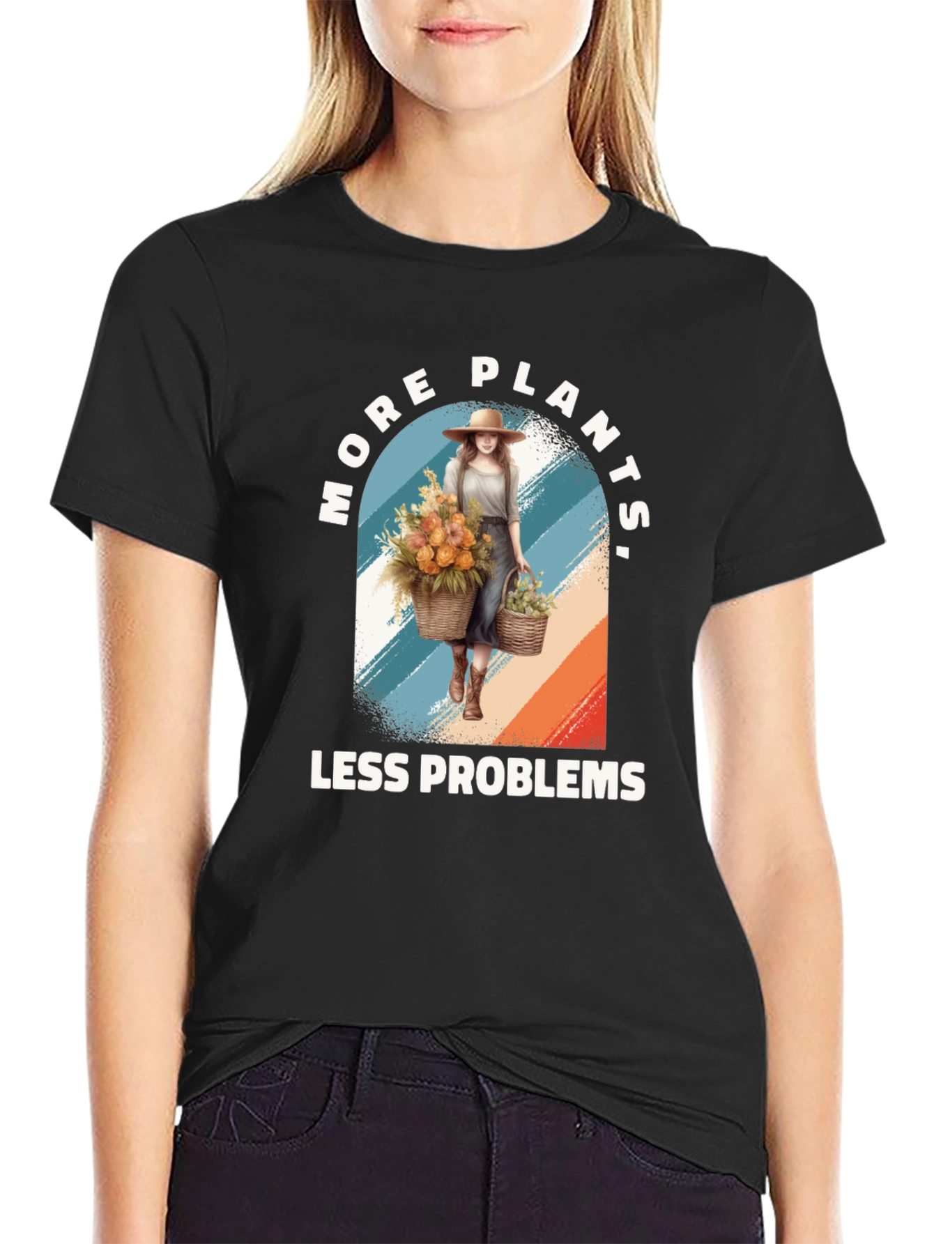 More Plants Less Problems Graphic Tee