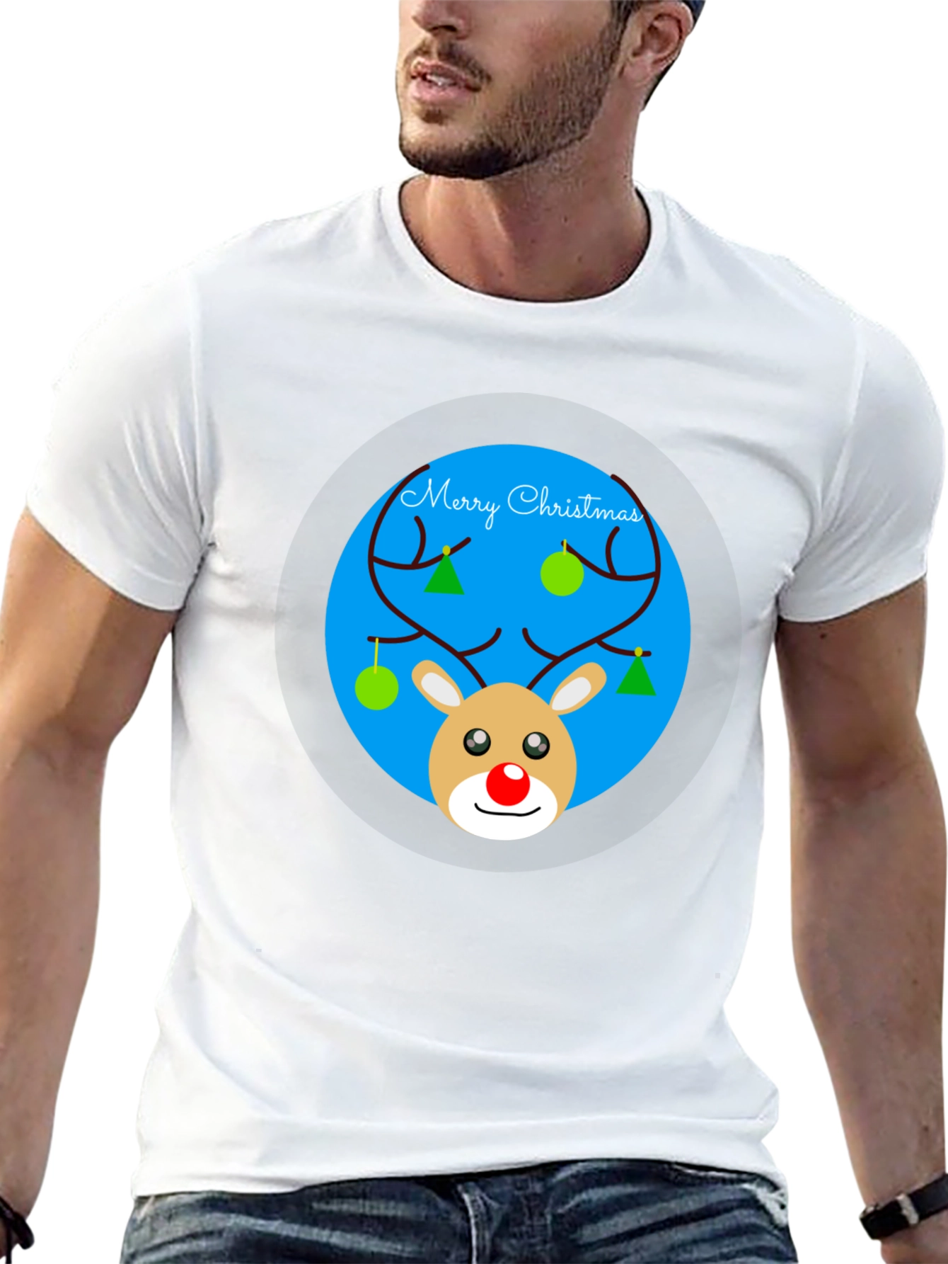 Festive Christmas Reindeer T-Shirt