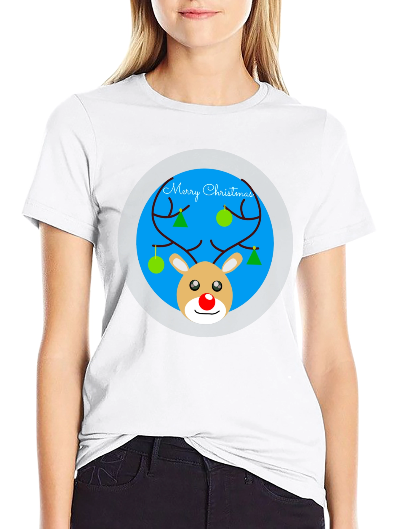 Festive Christmas Reindeer T-Shirt