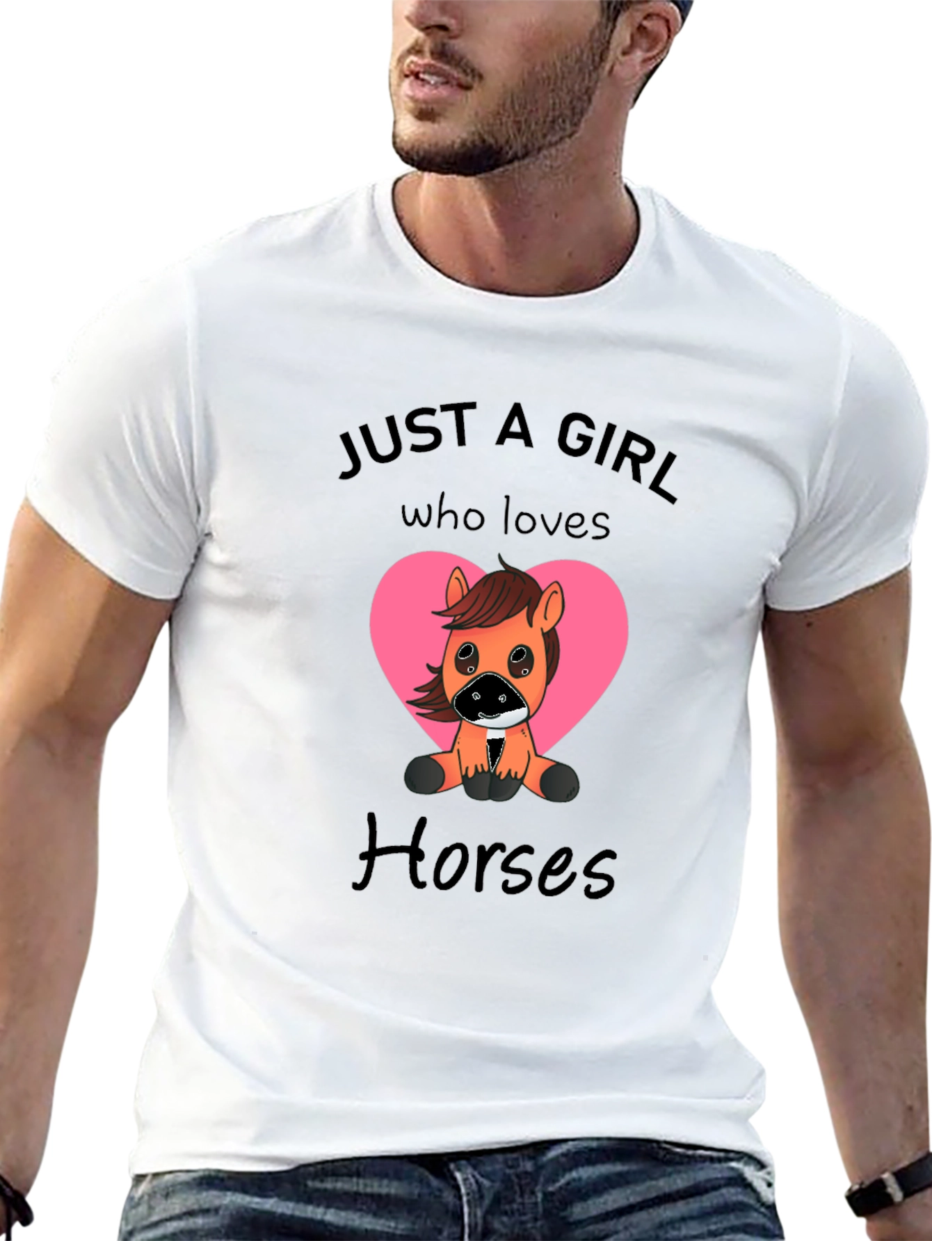 Just A Girl Who Loves Horses Graphic Tee