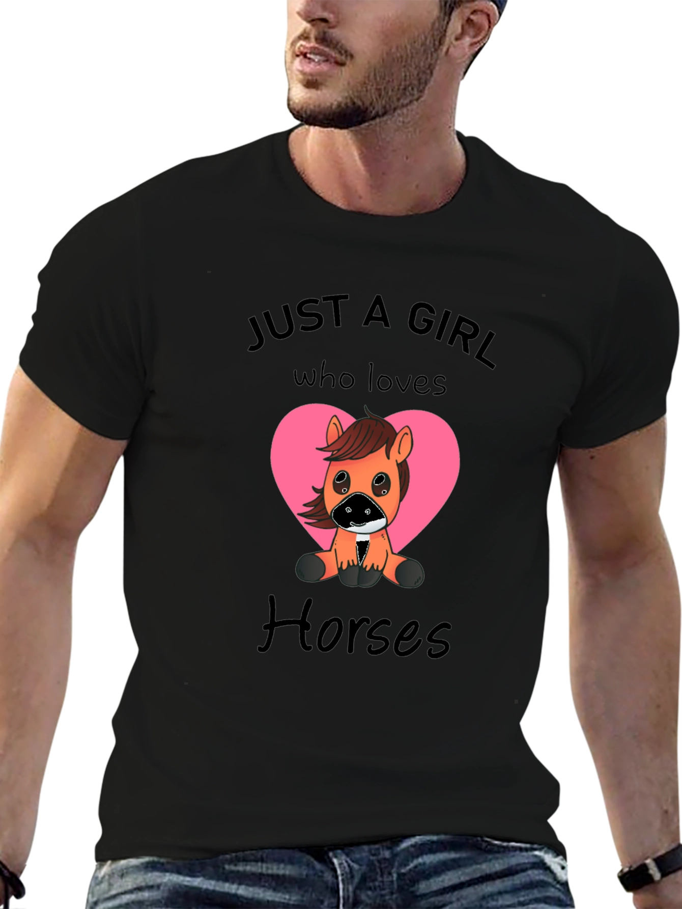 Just A Girl Who Loves Horses Graphic Tee