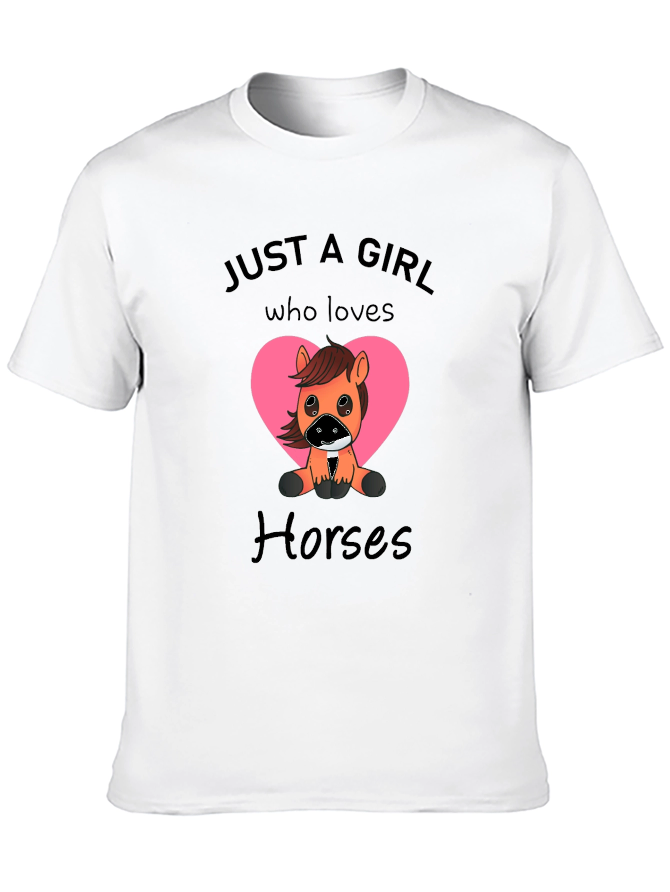 Just A Girl Who Loves Horses Graphic Tee