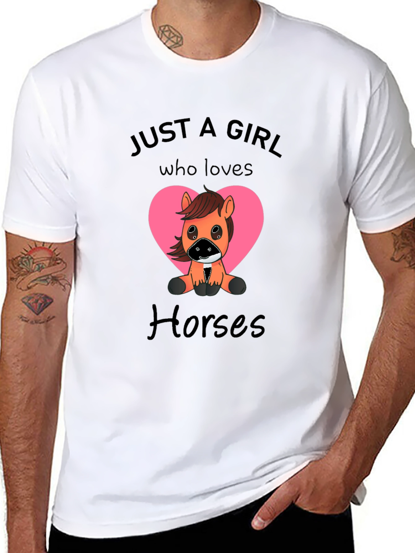 Just A Girl Who Loves Horses Graphic Tee