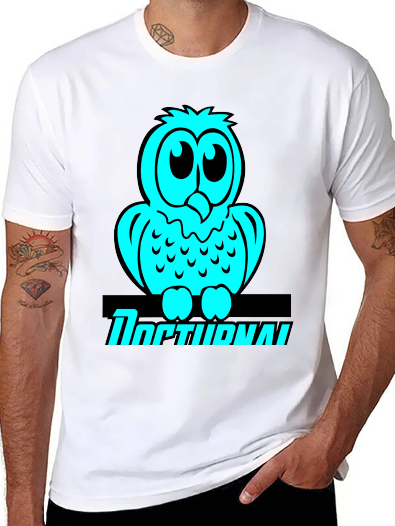 Owl Graphic T-Shirt - Nocturnal Bird Lover Tee