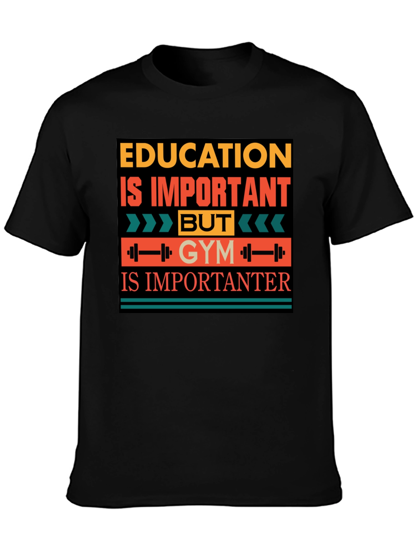 Education vs Gym T-Shirt