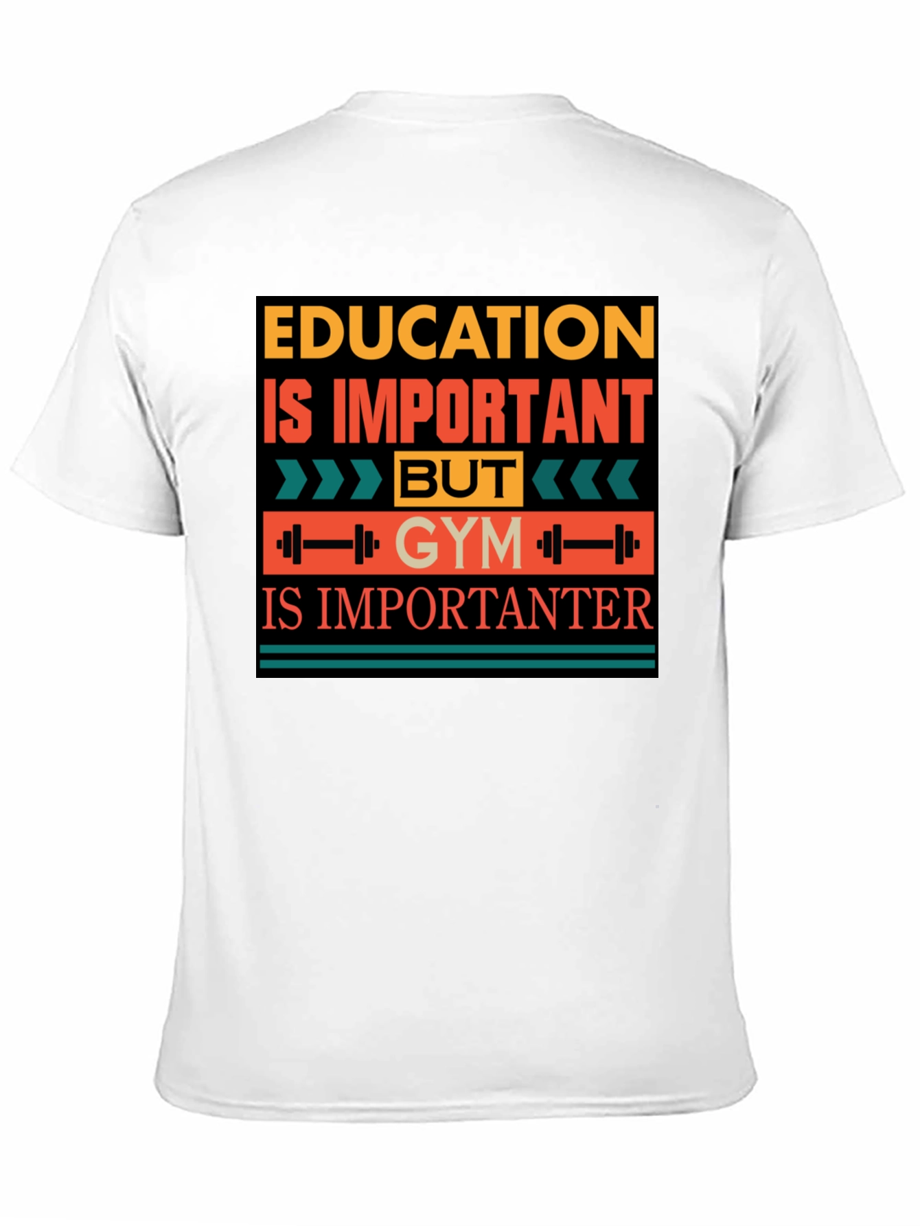 Education vs Gym T-Shirt