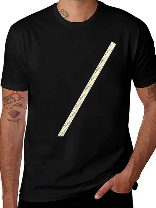Mens Solid Black Crew Neck Short Sleeve T-Shirt