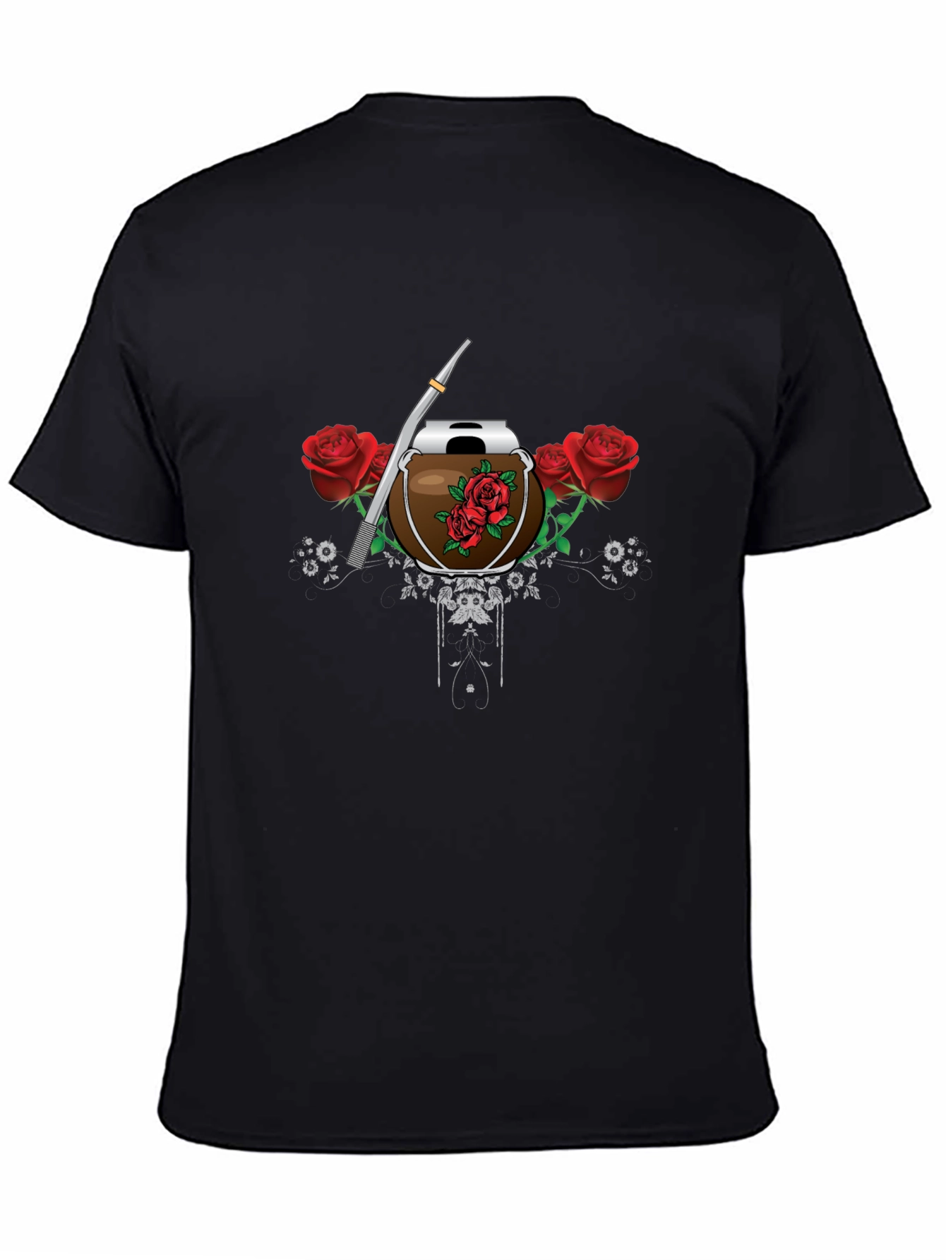 Mate Cup & Roses Graphic T-Shirt