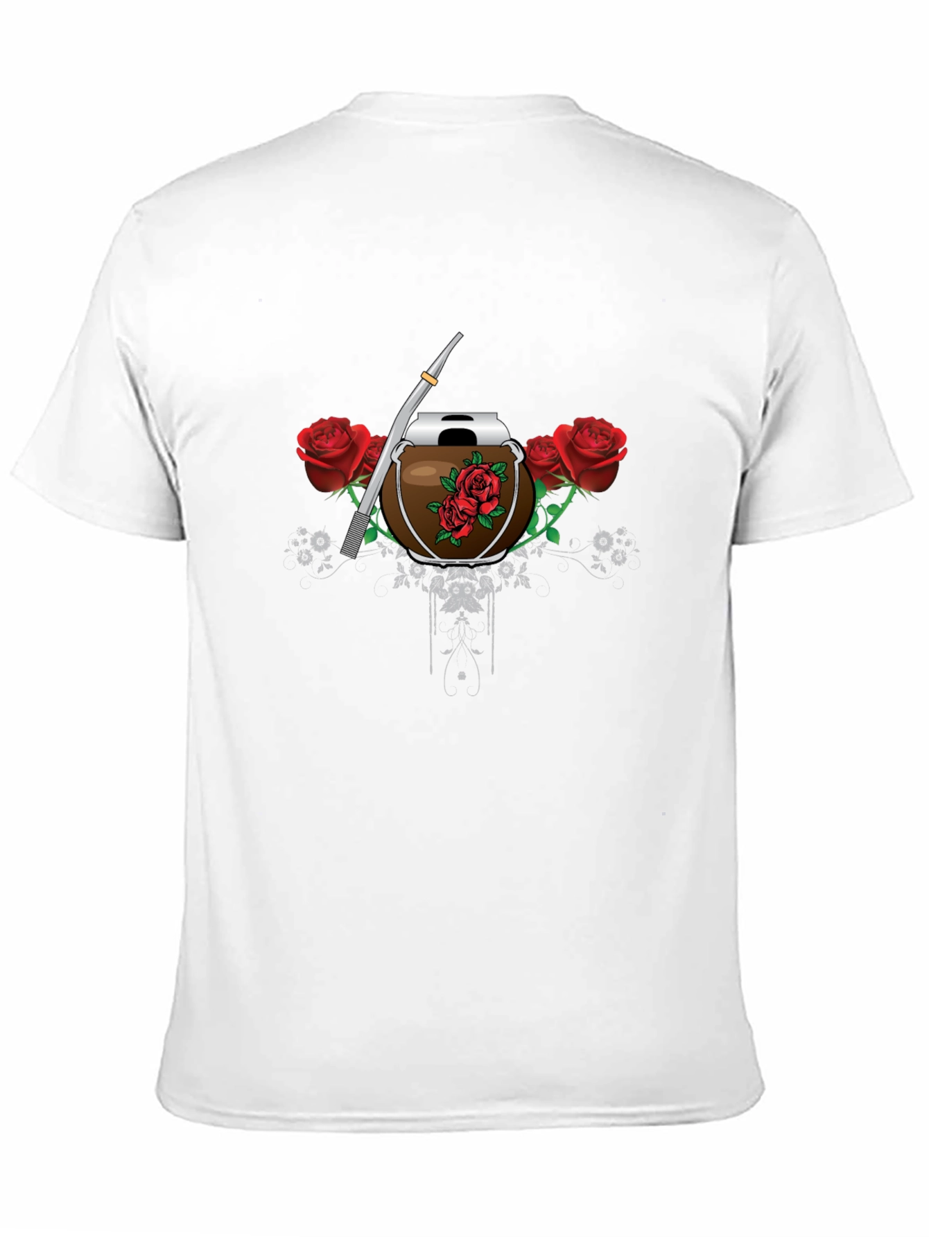 Mate Cup & Roses Graphic T-Shirt