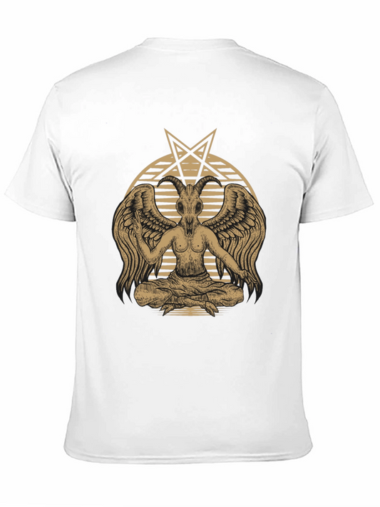 Baphomet Tee - Occult Goat Head & Wings Graphic T-Shirt