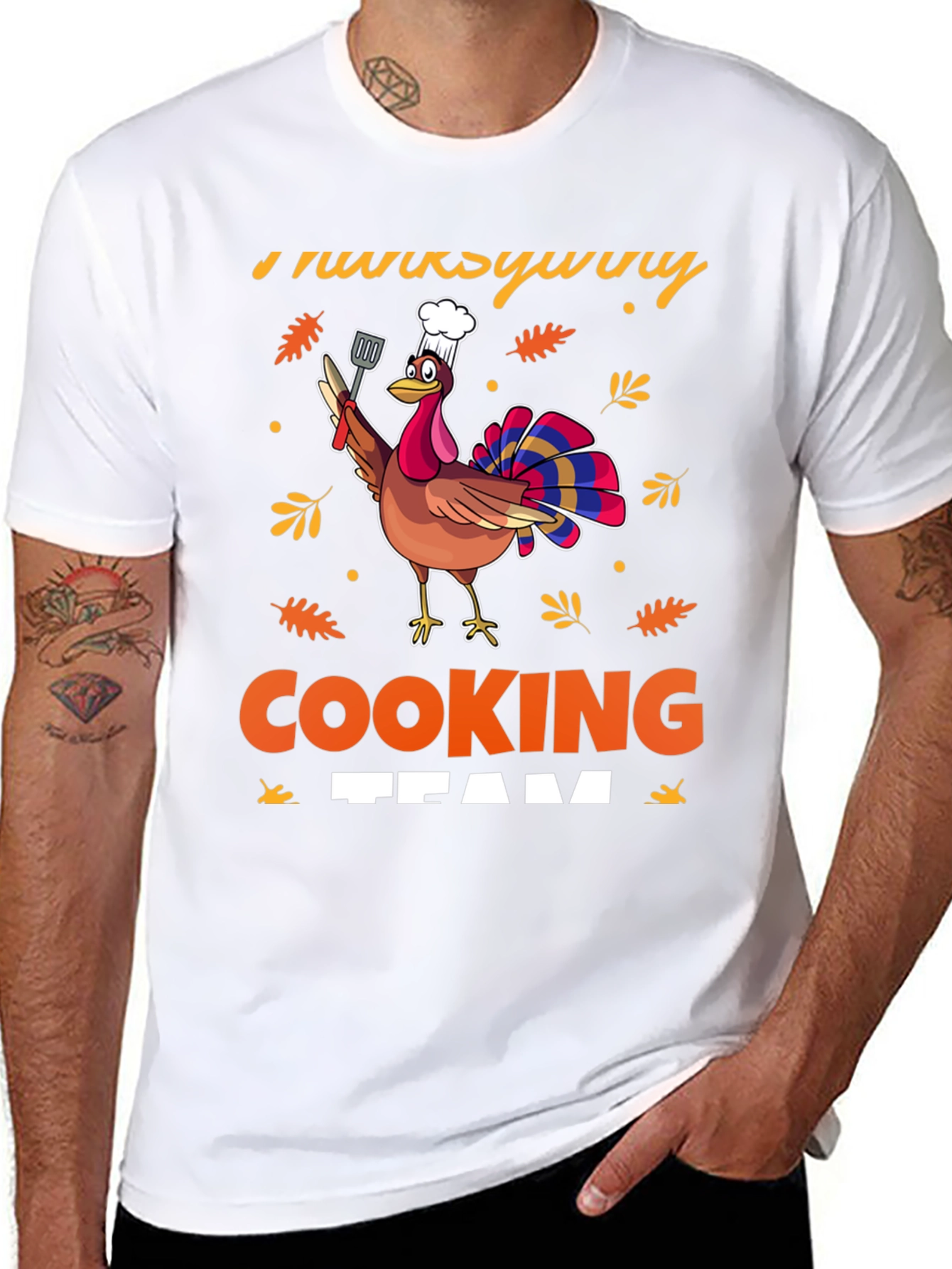 Thanksgiving Cooking Team Turkey T-Shirt