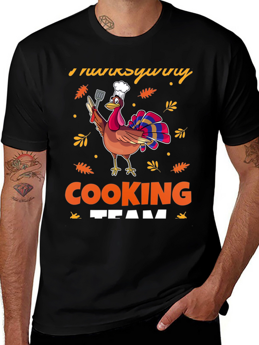 Thanksgiving Cooking Team Turkey T-Shirt