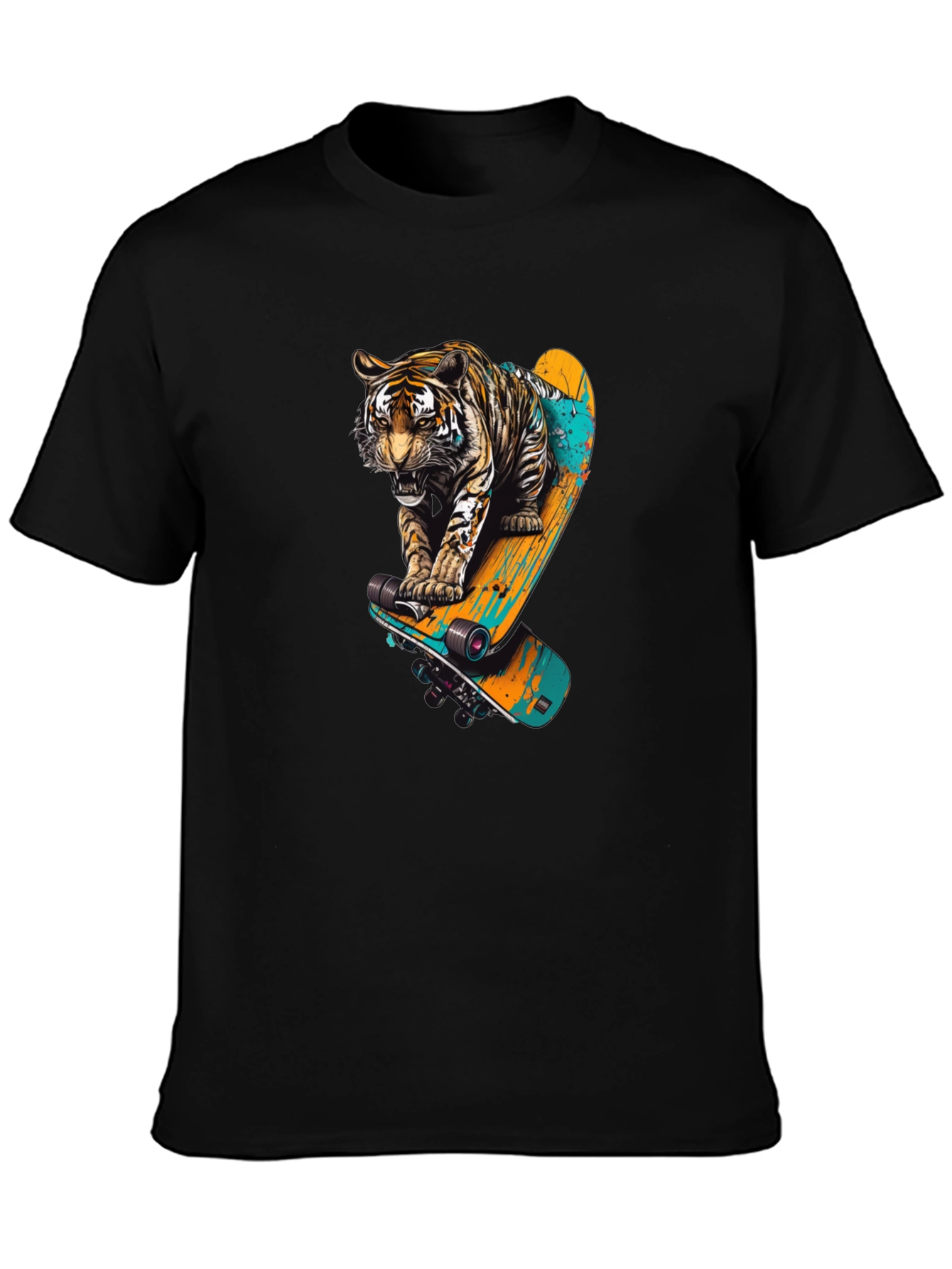Tiger Skateboard Graphic T-Shirt