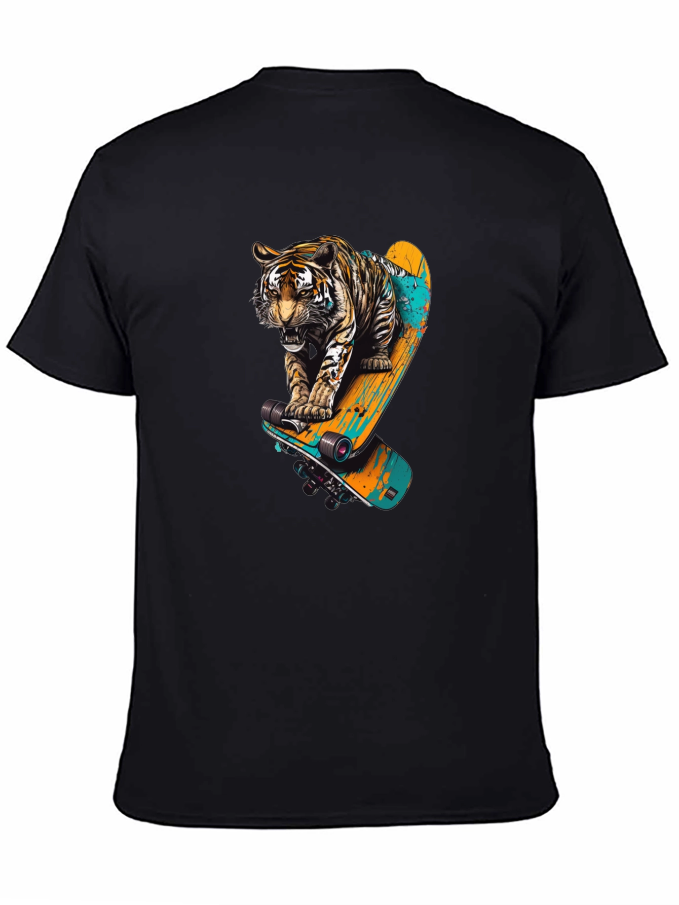 Tiger Skateboard Graphic T-Shirt