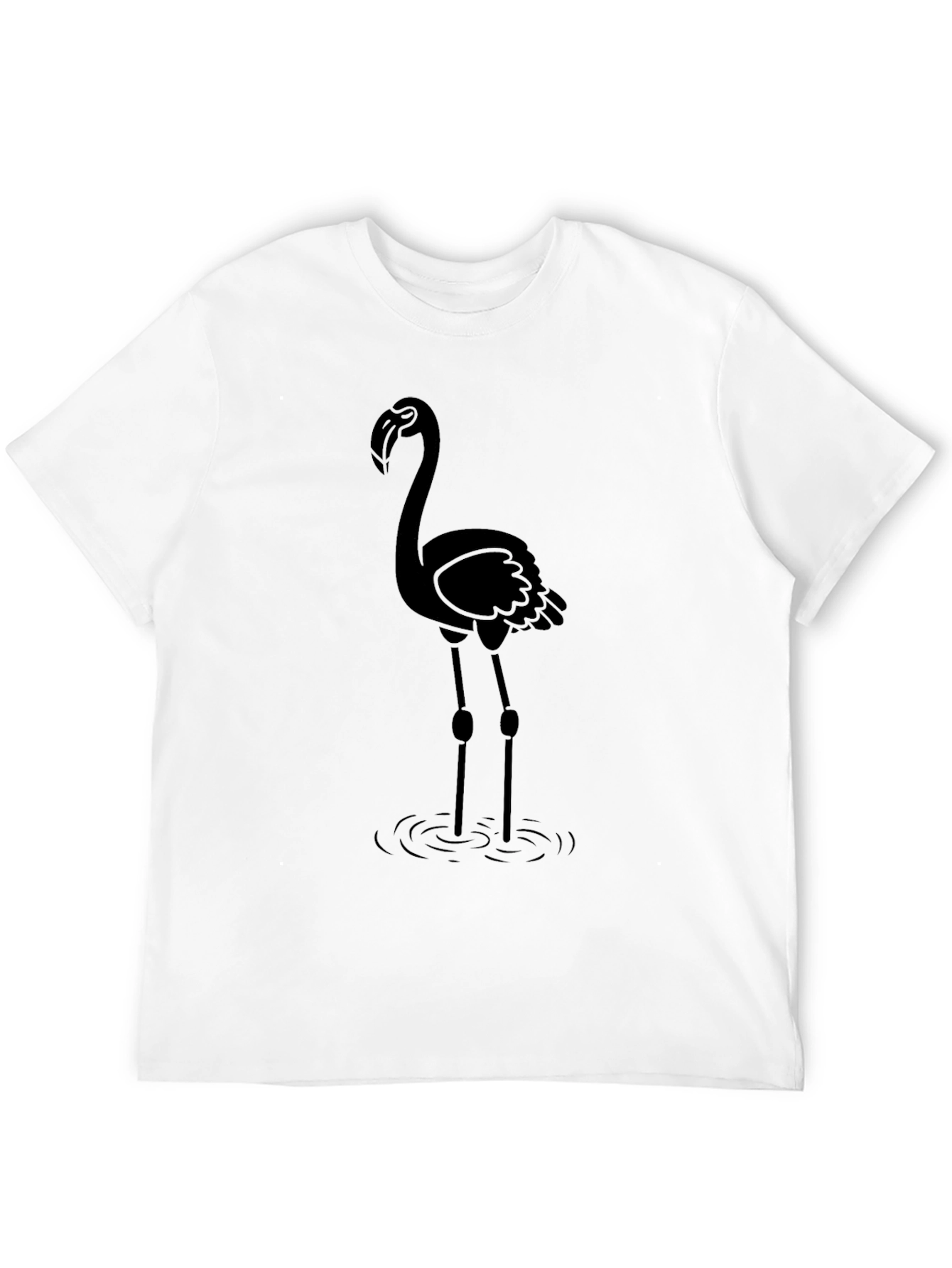 Black Flamingo Graphic T-Shirt for Men