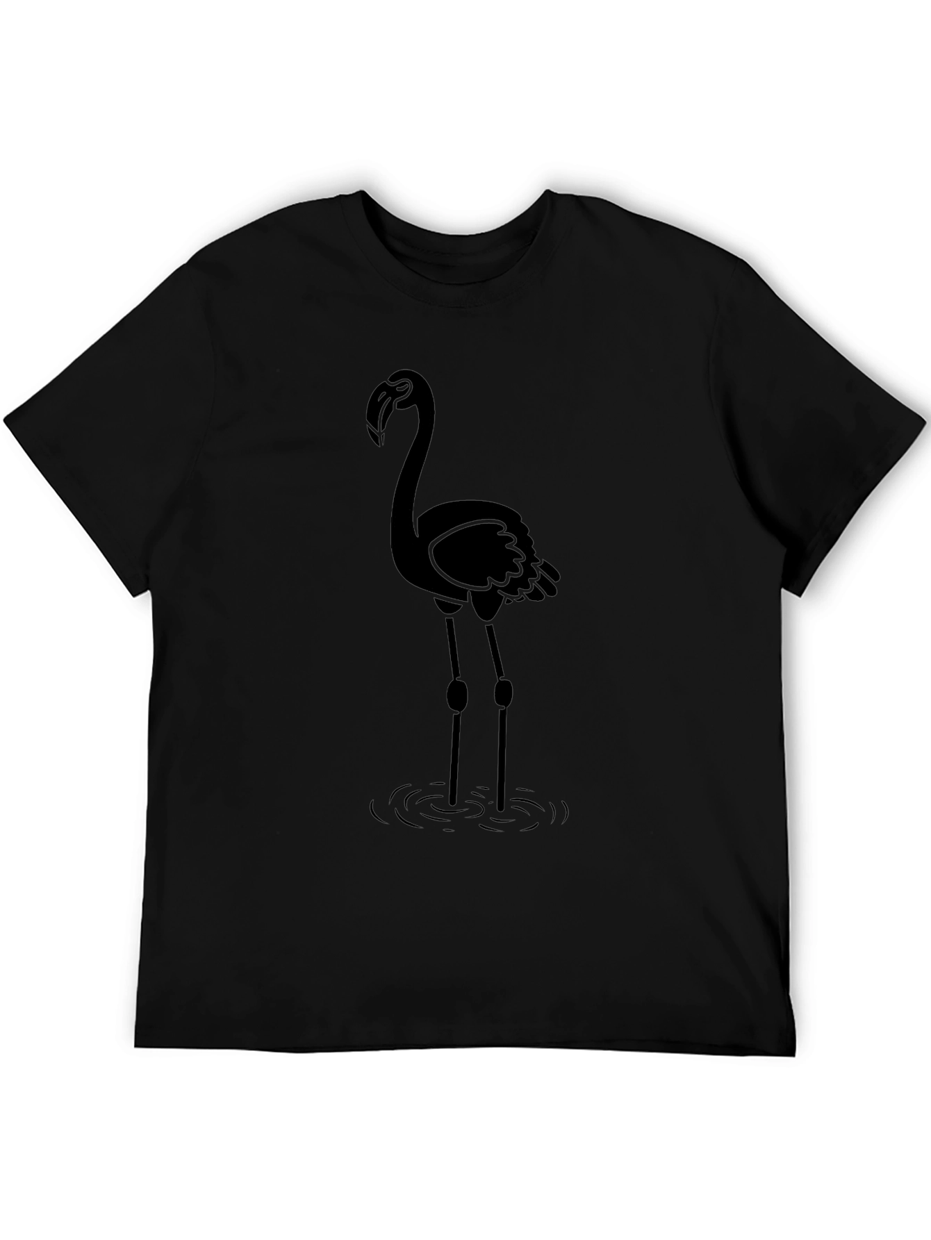 Black Flamingo Graphic T-Shirt for Men