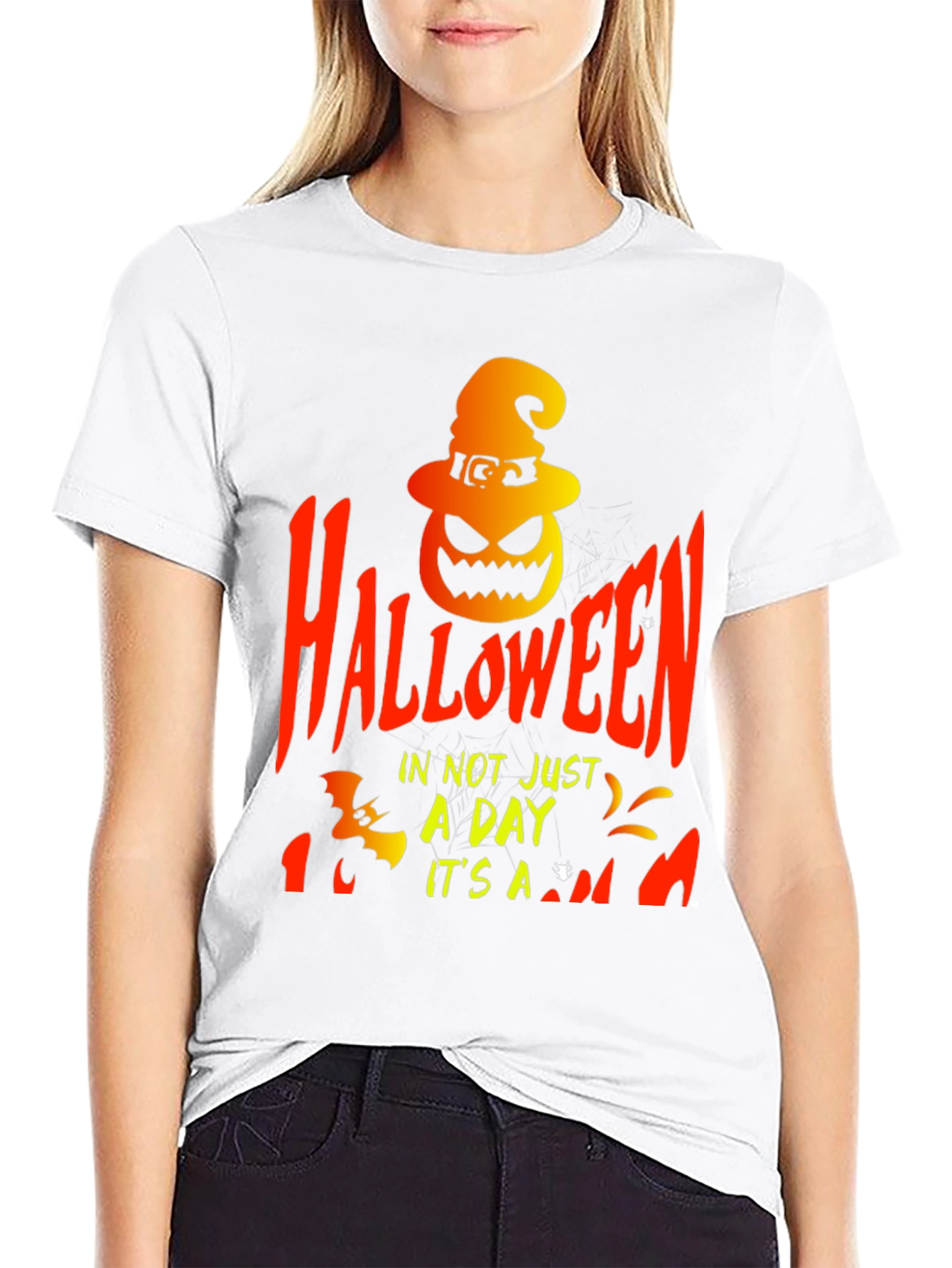 Halloween Graphic Print T-Shirt