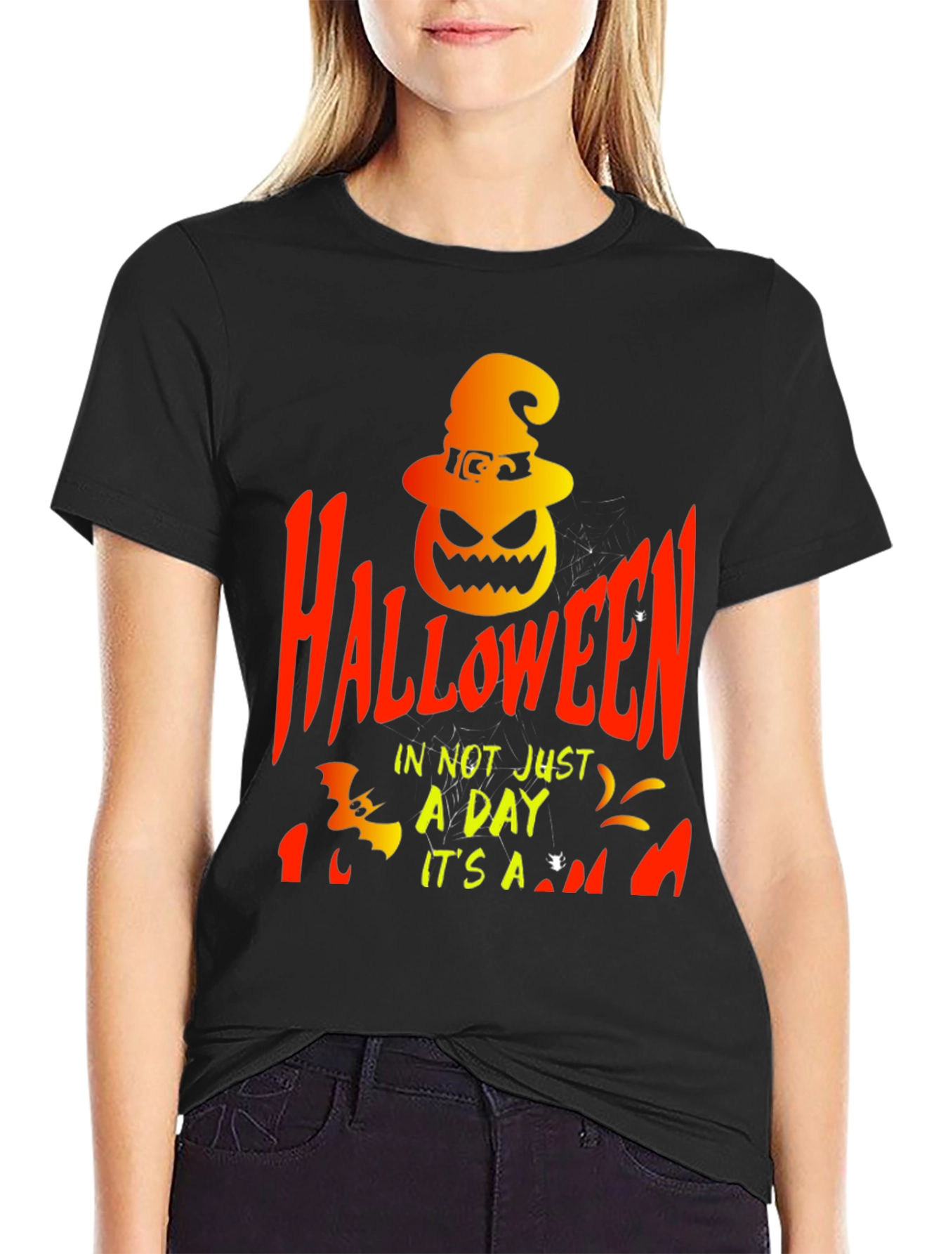 Halloween Graphic Print T-Shirt