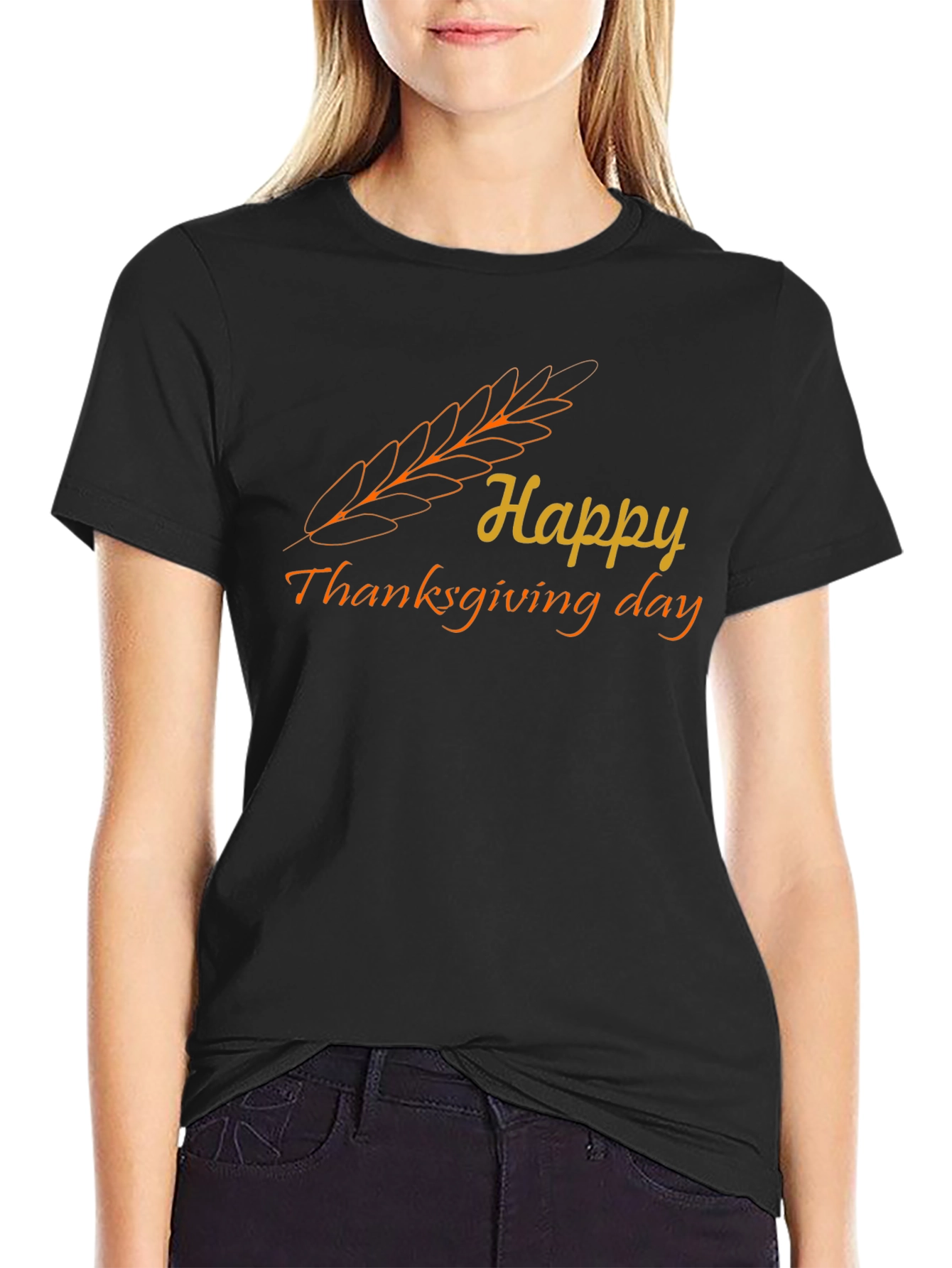 Happy Thanksgiving Day T-Shirt - Festive Fall Tee