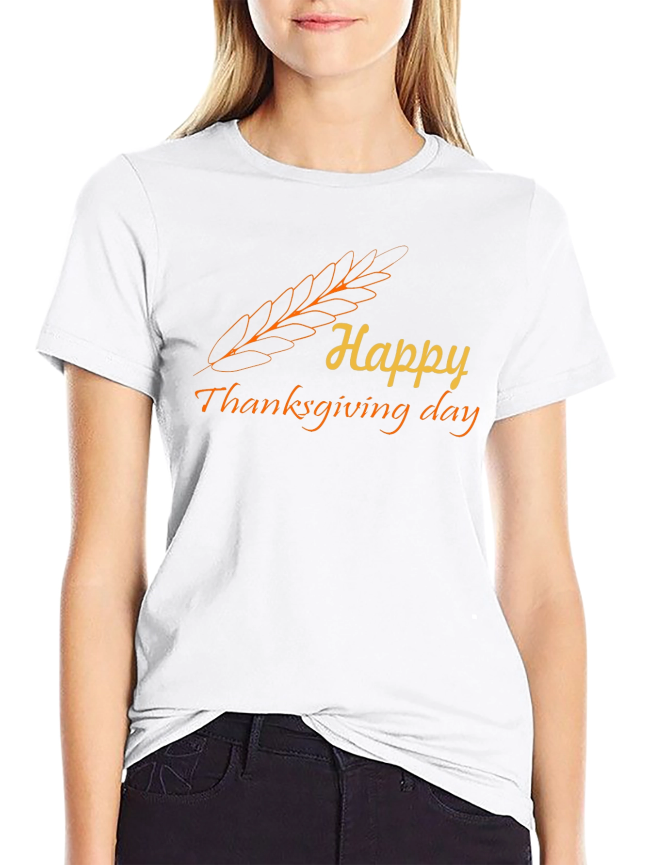 Happy Thanksgiving Day T-Shirt - Festive Fall Tee
