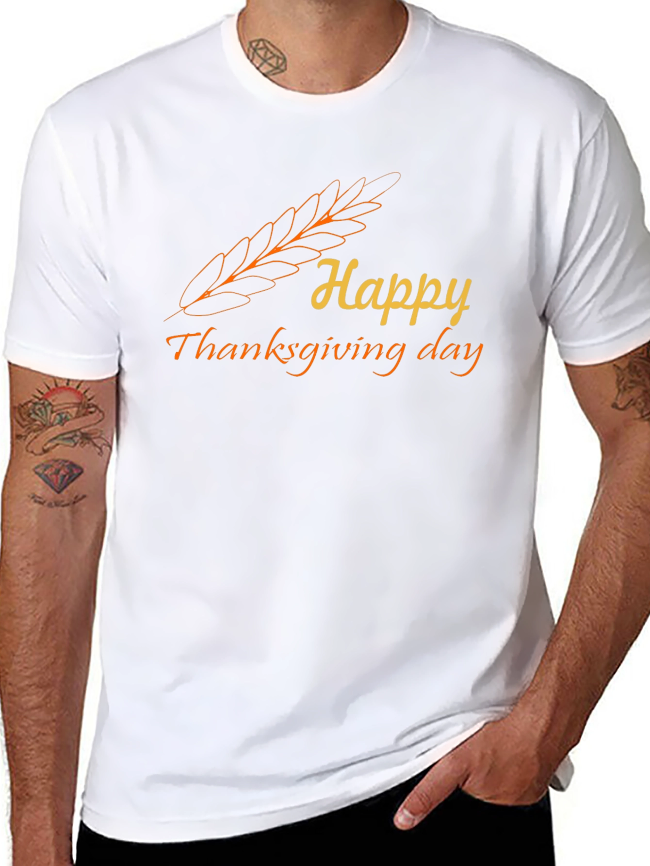 Happy Thanksgiving Day T-Shirt - Festive Fall Tee