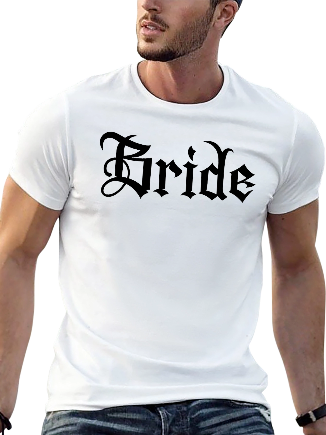 Bride Gothic Text T-Shirt - Black