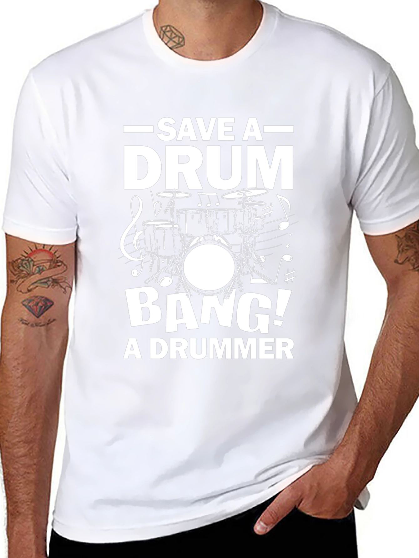 Save a Drum Bang a Drummer T-Shirt