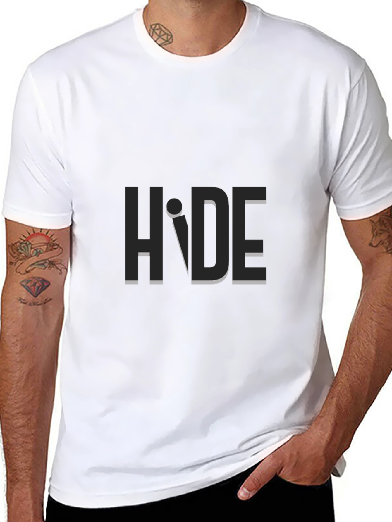 Hide Graphic T-Shirt - Modern Minimalist Tee