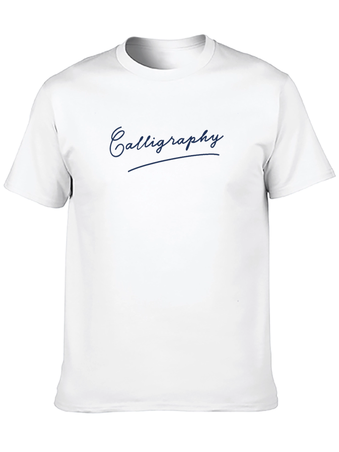Calligraphy Print Black T-Shirt