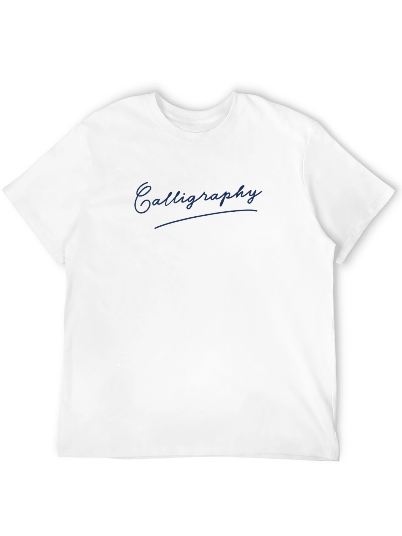 Calligraphy Print Black T-Shirt