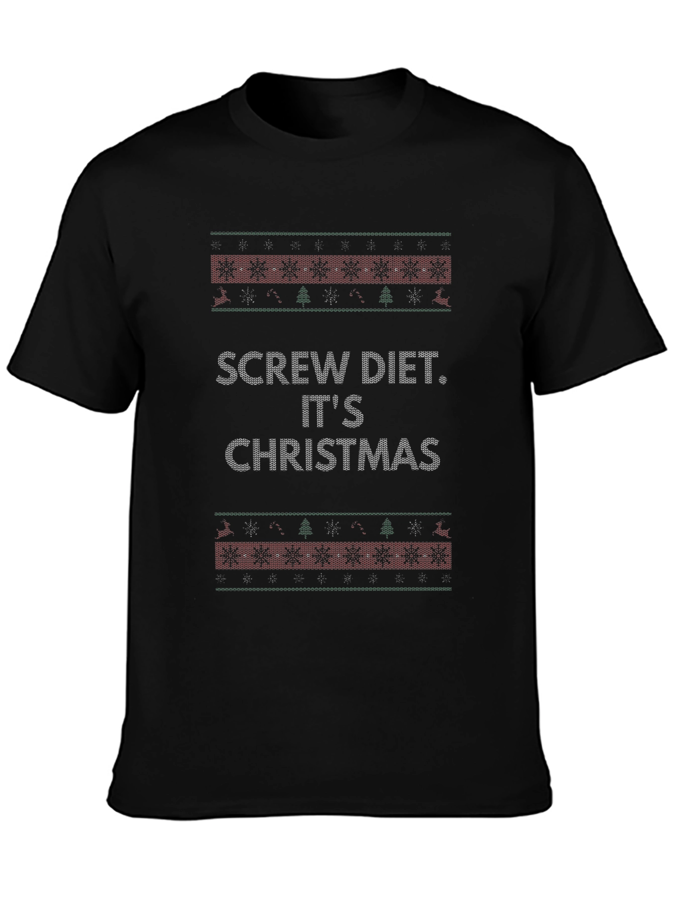 Screw Diet Its Christmas T-Shirt Holiday Tee