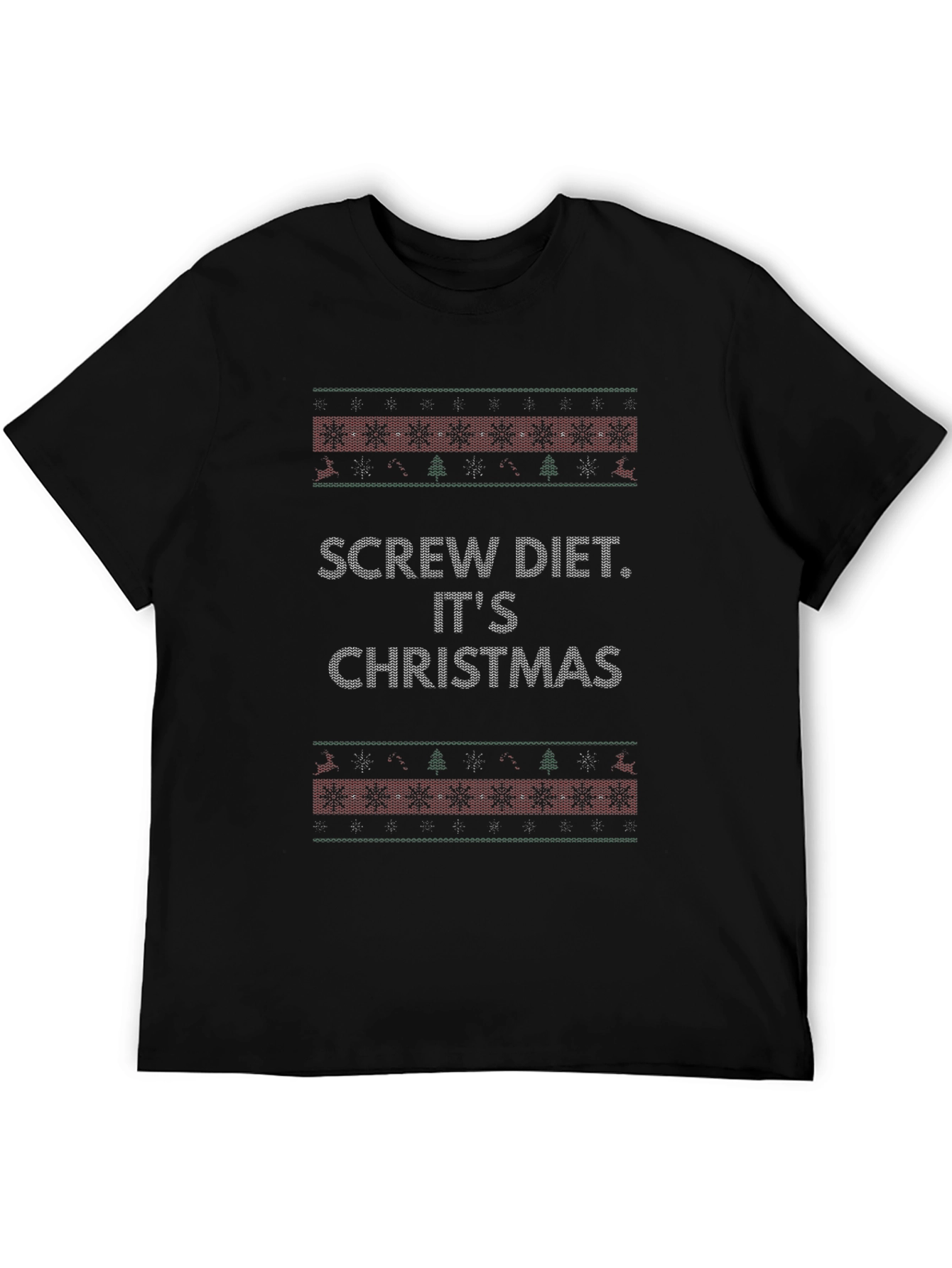 Screw Diet Its Christmas T-Shirt Holiday Tee