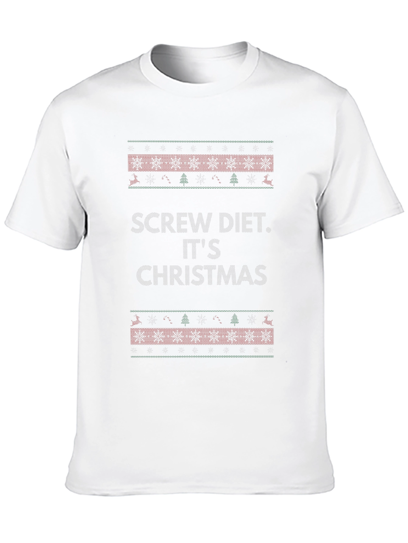 Screw Diet Its Christmas T-Shirt Holiday Tee