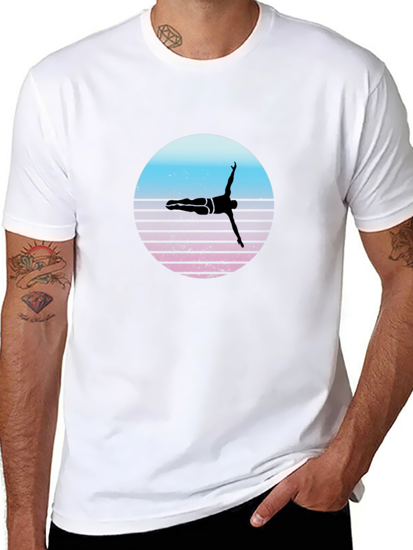 Retro Diver Silhouette T-Shirt
