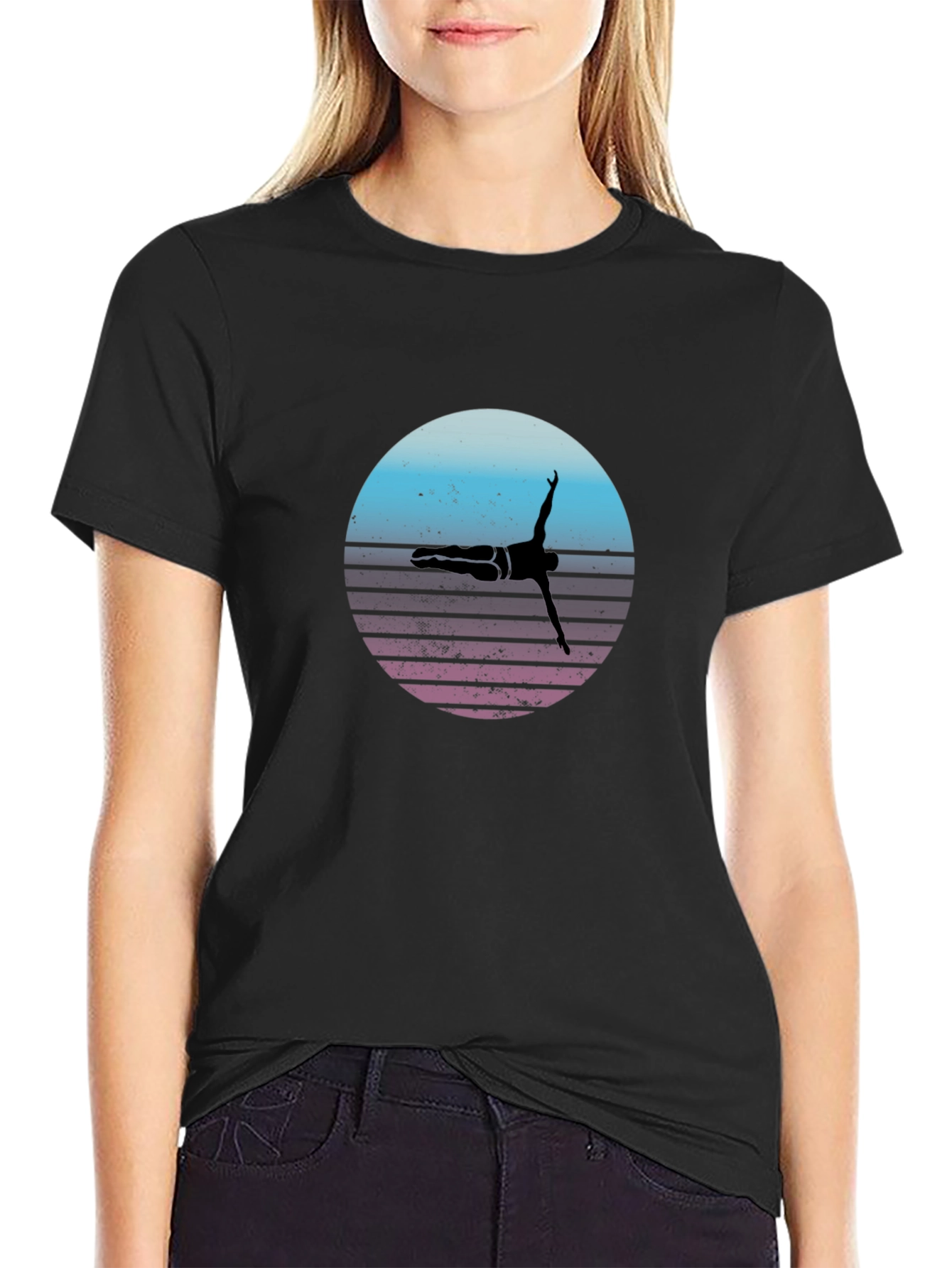 Retro Diver Silhouette T-Shirt