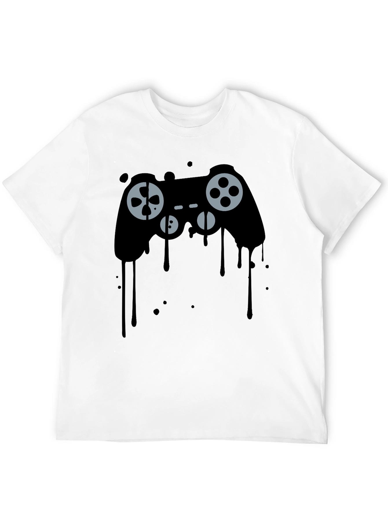Dripping Game Controller Graphic Tee - Gamer Style