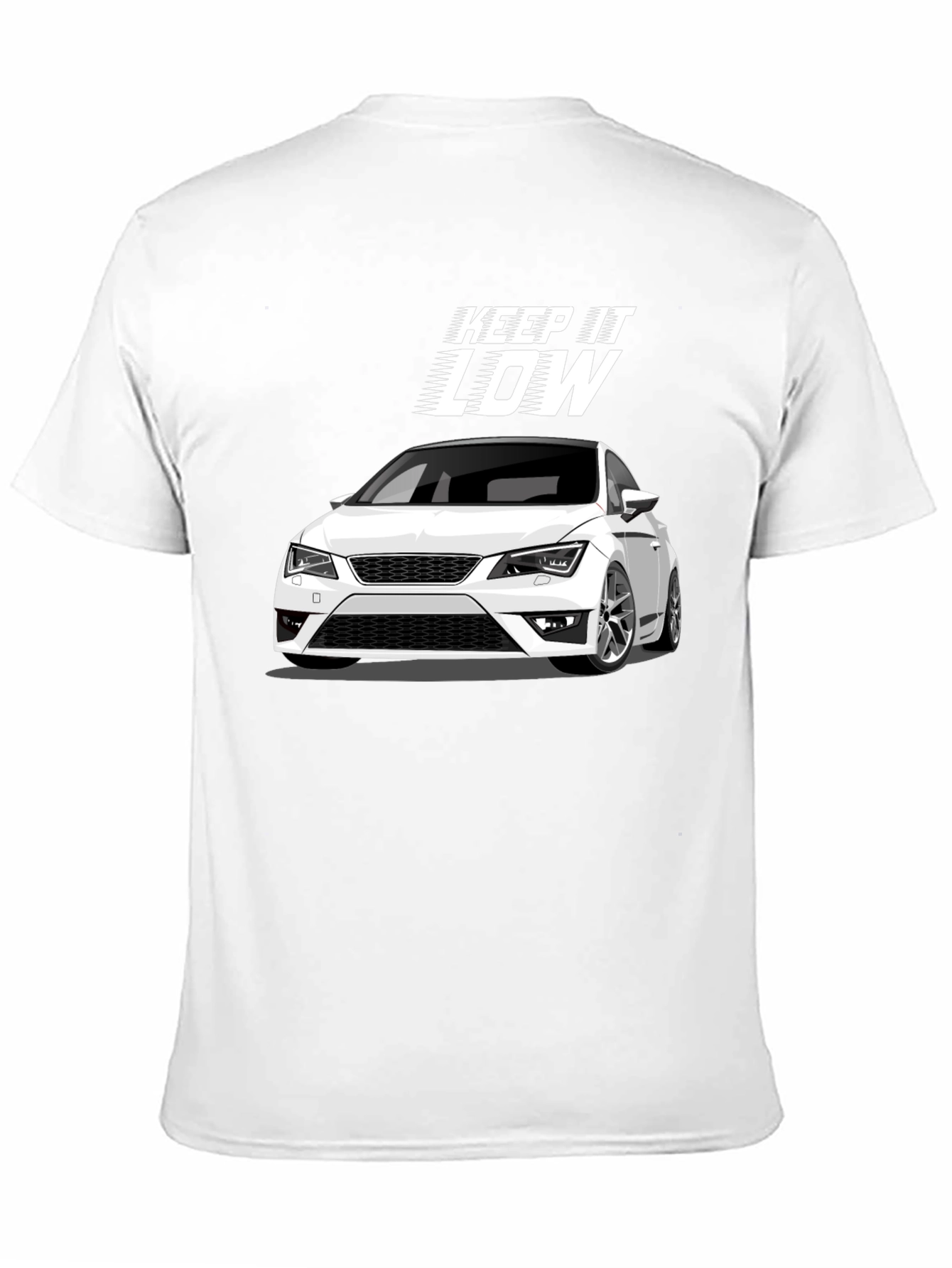 Keep it Low Car Graphic Black T-Shirt