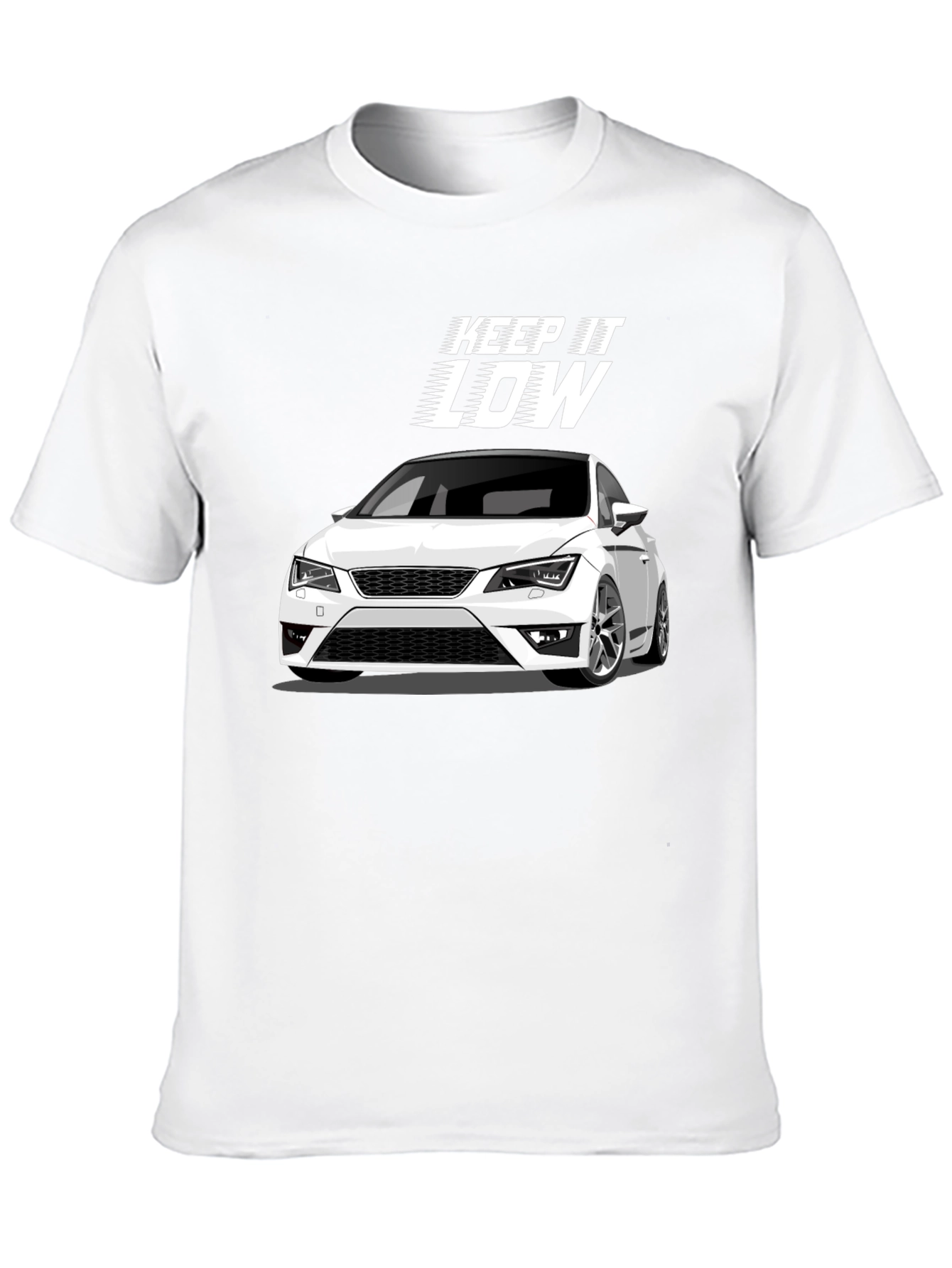 Keep it Low Car Graphic Black T-Shirt