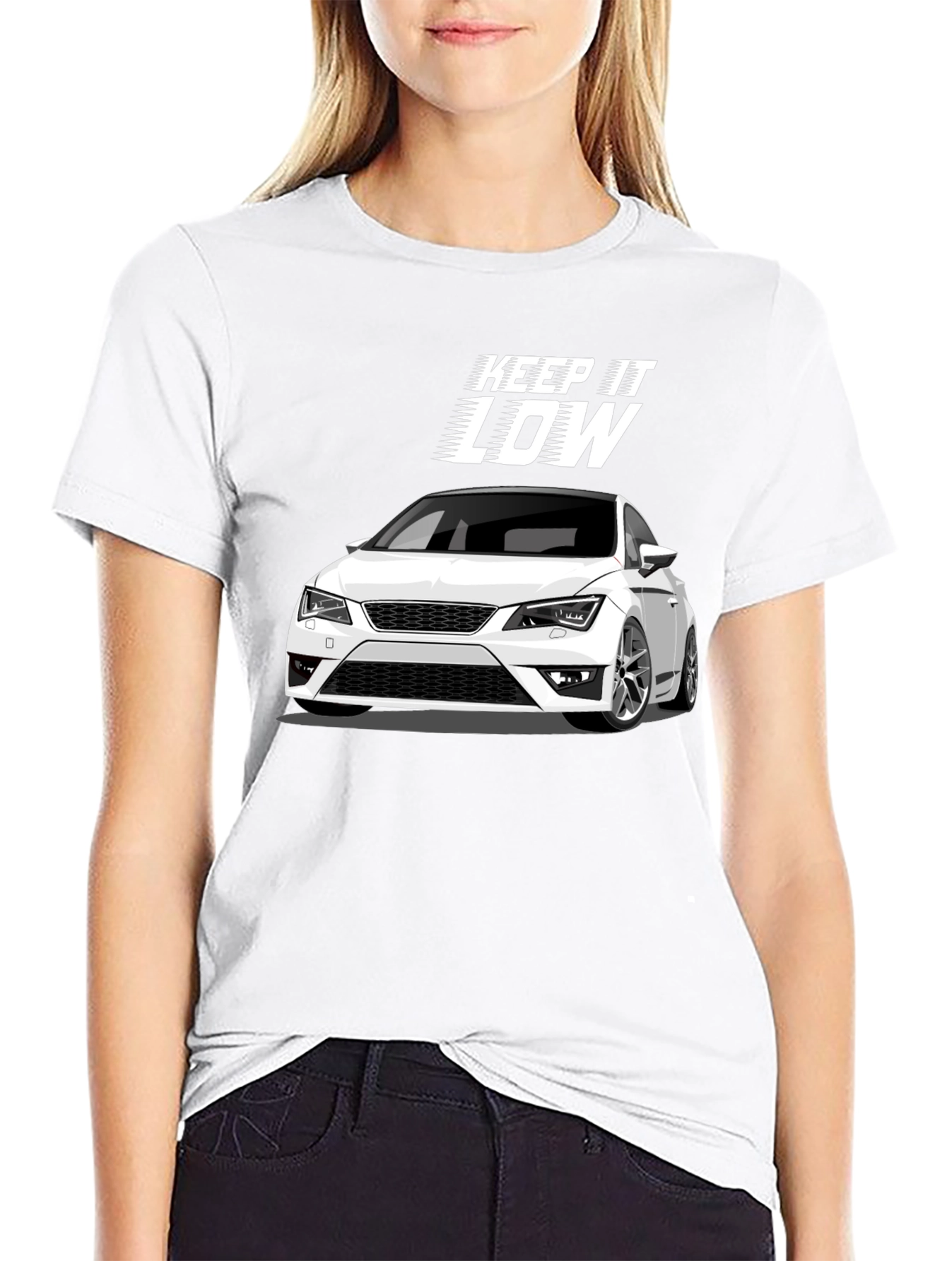 Keep it Low Car Graphic Black T-Shirt