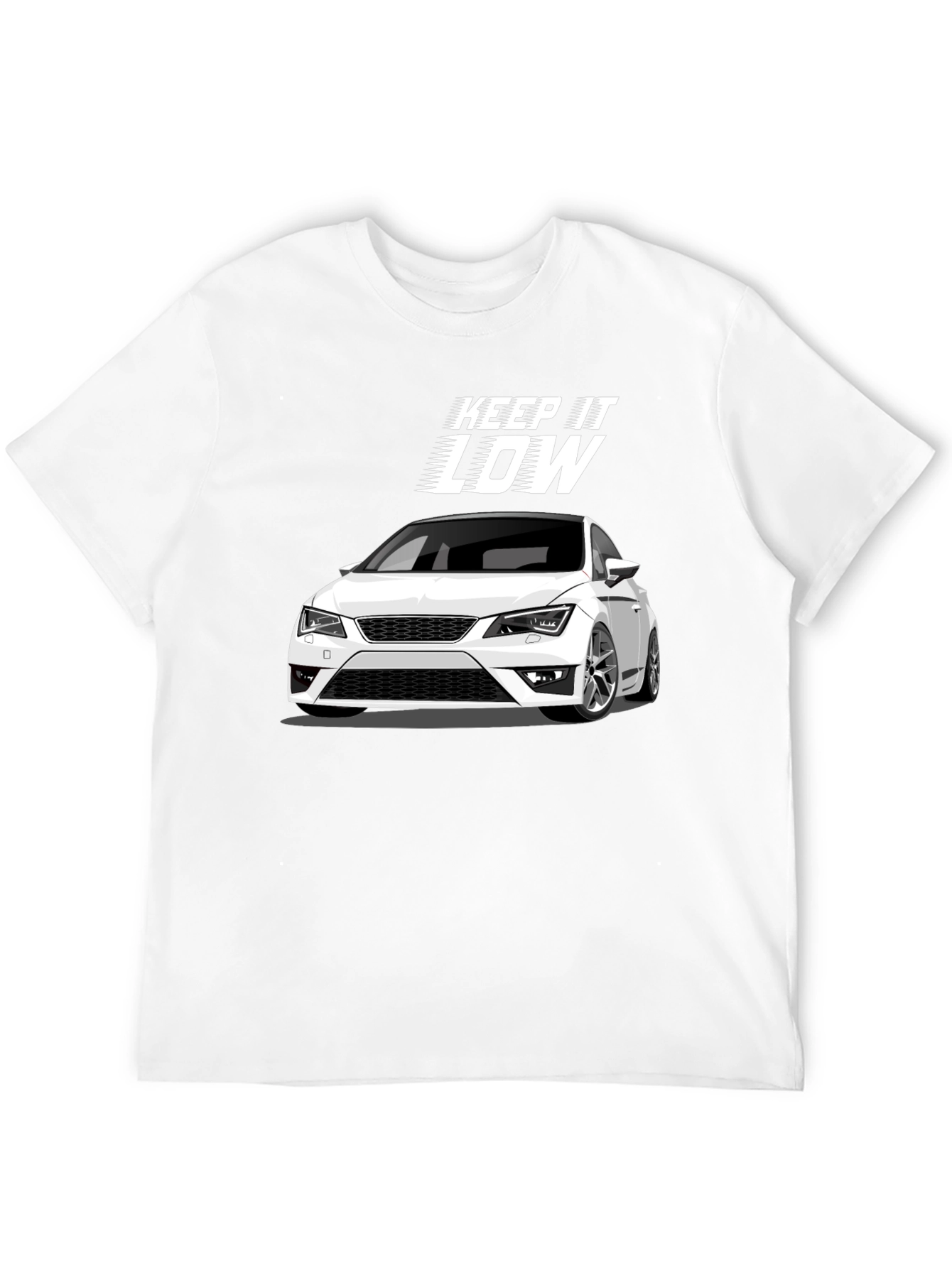 Keep it Low Car Graphic Black T-Shirt