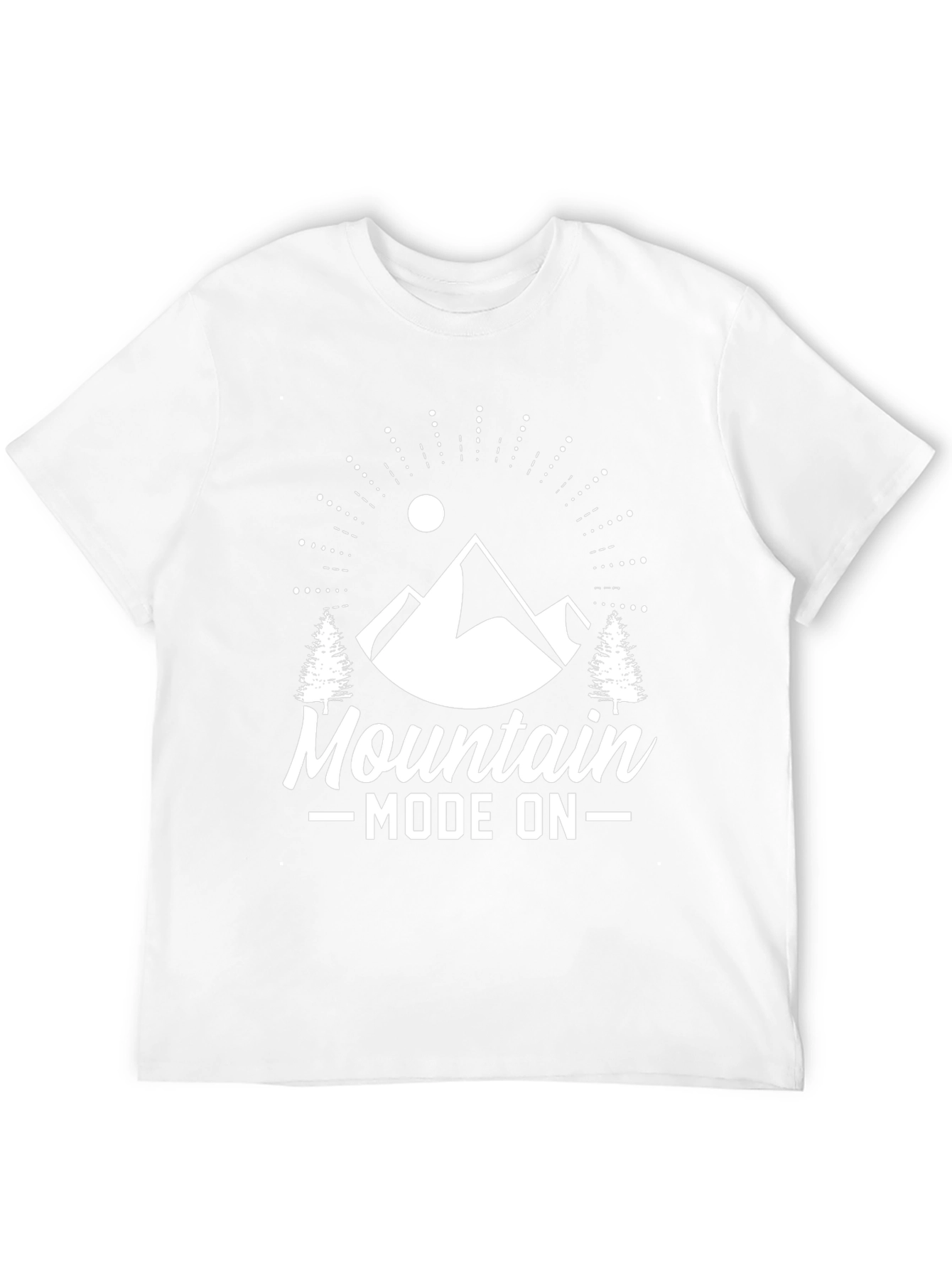 Mountain Mode On Black Graphic Tee