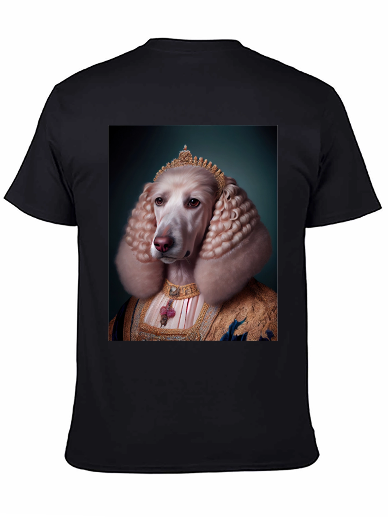 Royal Dog Portrait T-Shirt - Unique Apparel